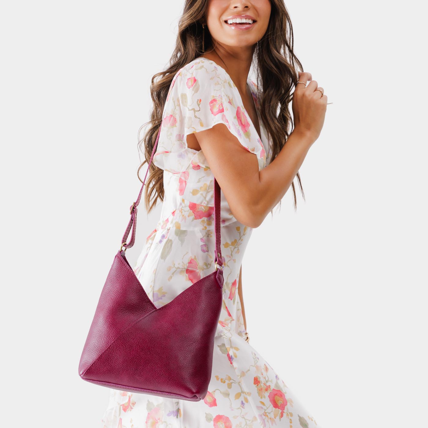 Crossbody Shoulder Bag with Magnetic Closure | Naomi