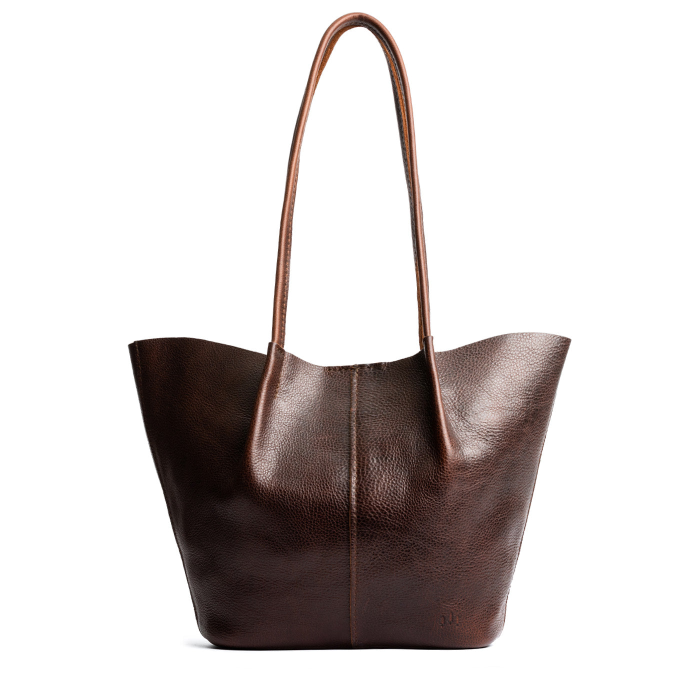 Leather Bucket Tote with Shoulder Straps & Spacious Interior | Devan