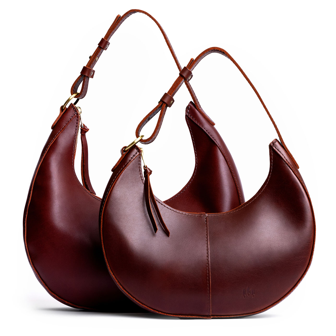 Crescent Shoulder Bag with Adjustable Strap & Leather Tassel | Nora