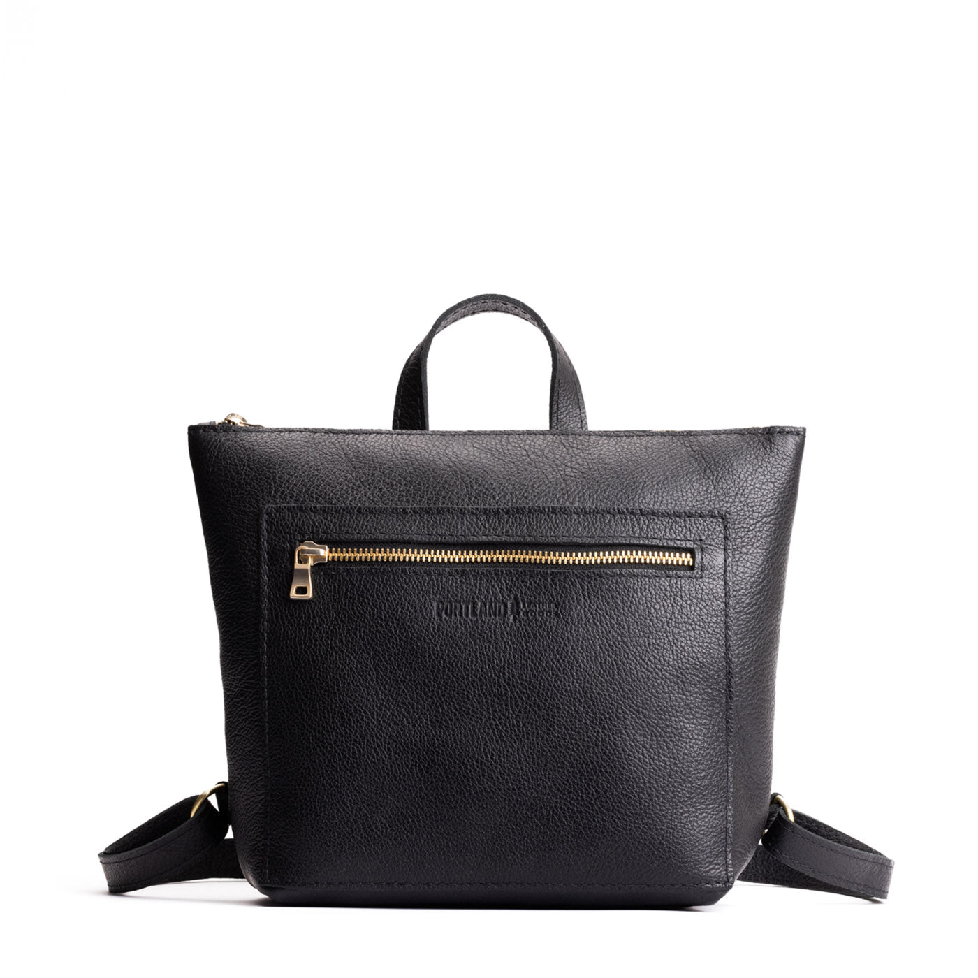 Full Grain Leather Tote Backpack with Zipper Pockets | Adjustable Straps