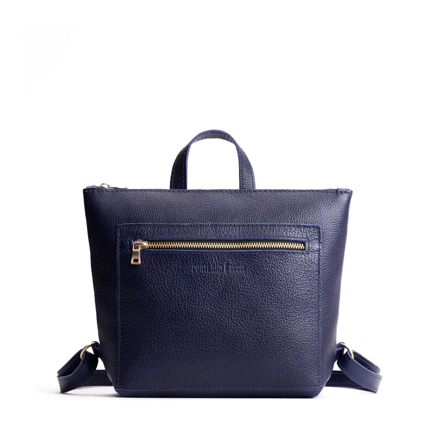 Full Grain Leather Tote Backpack with Zipper Pockets | Adjustable Straps