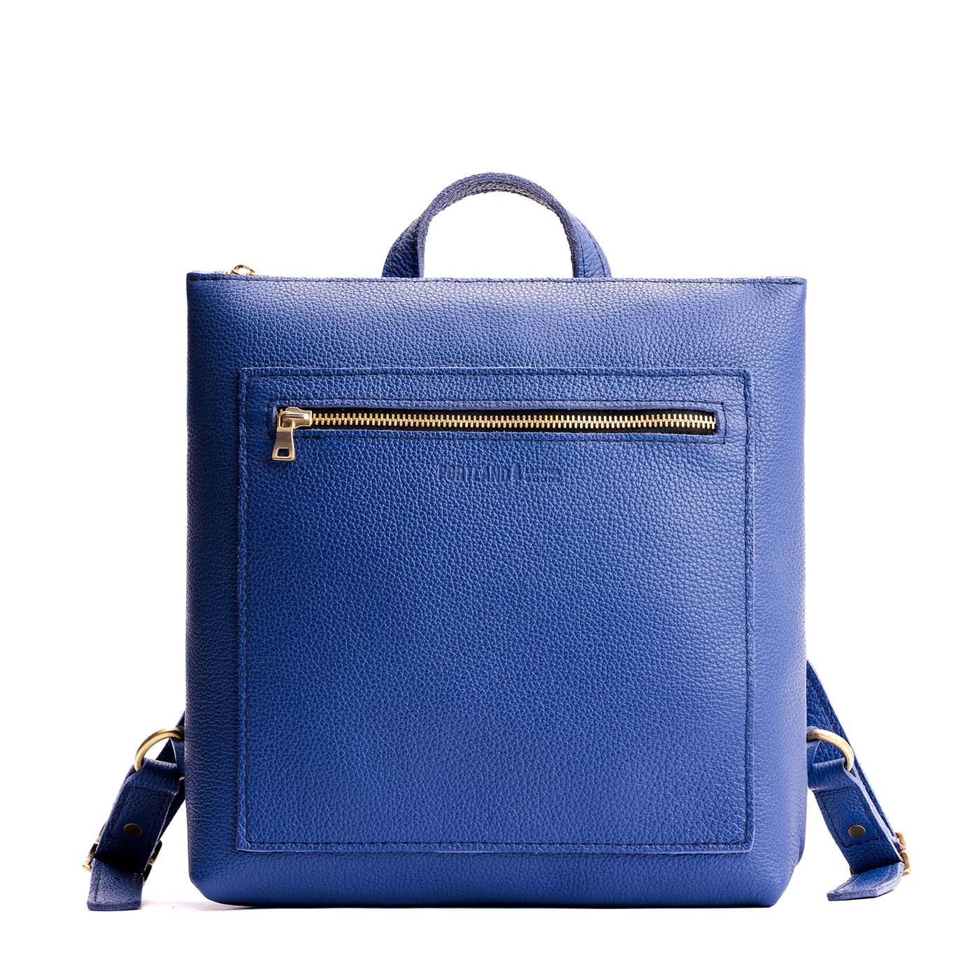 Full Grain Leather Tote Backpack with Zipper Pockets | Adjustable Straps