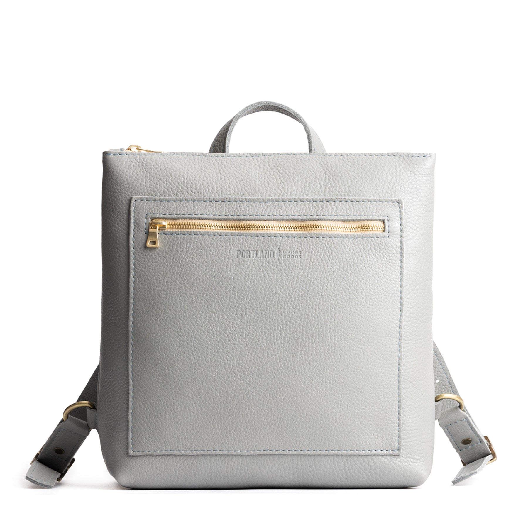 Full Grain Leather Tote Backpack with Zipper Pockets | Adjustable Straps