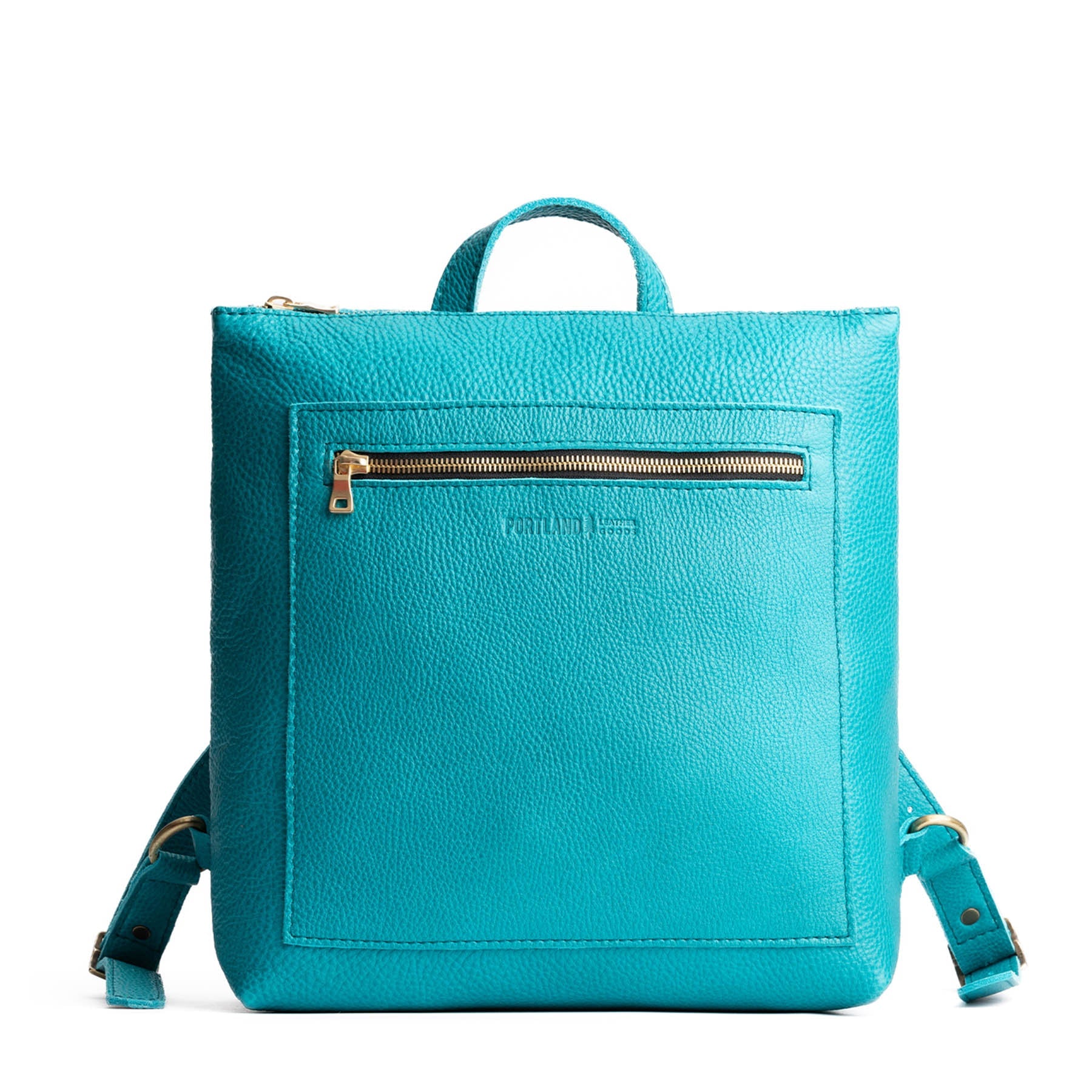Full Grain Leather Tote Backpack with Zipper Pockets | Adjustable Straps