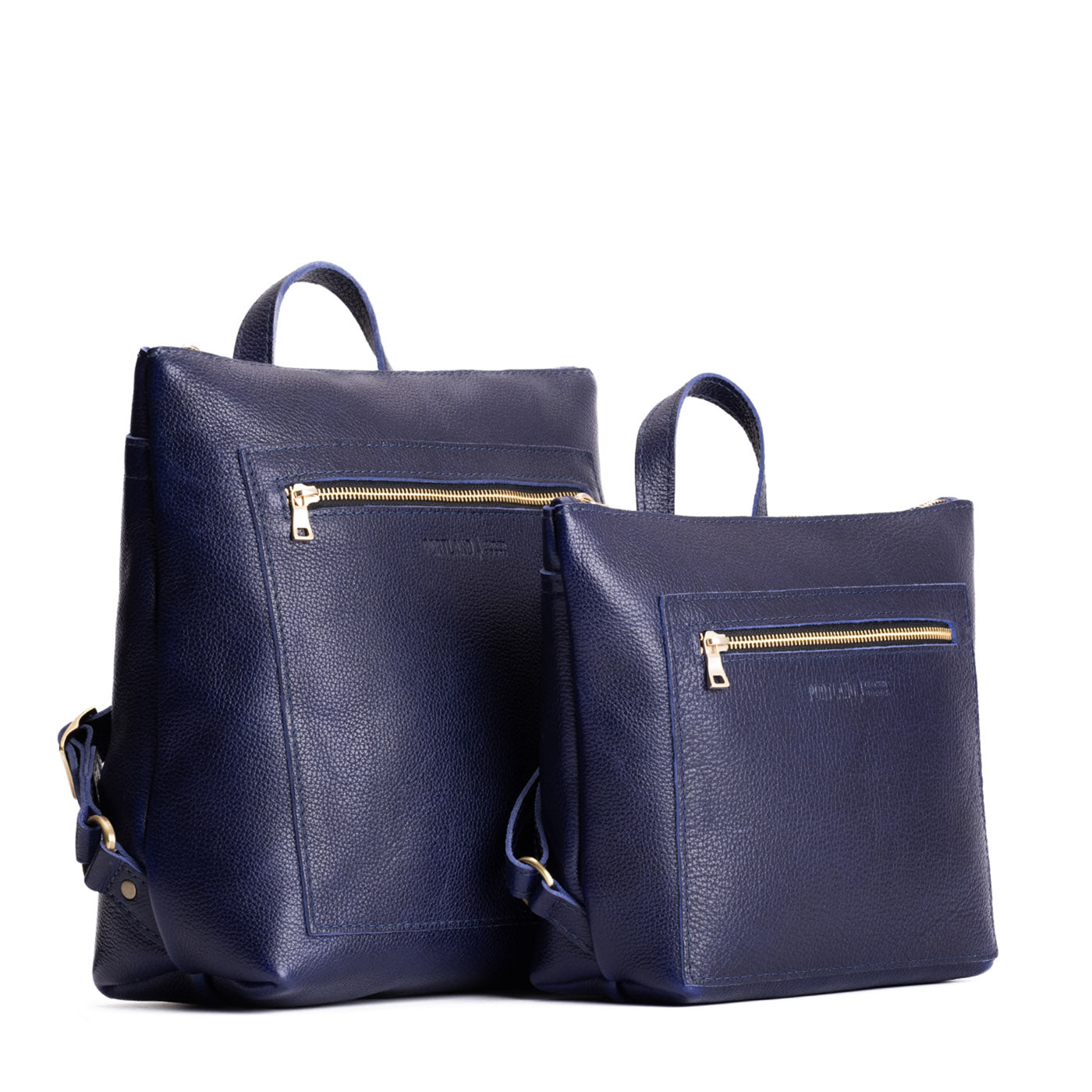 Full Grain Leather Tote Backpack with Zipper Pockets | Adjustable Straps