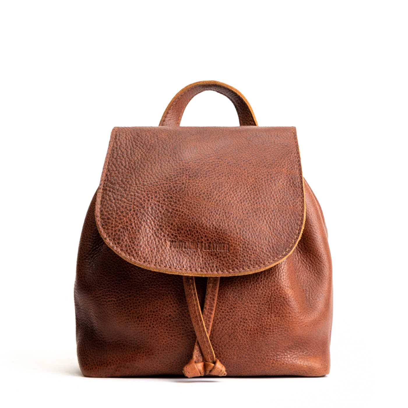 Leather Bucket Backpack with Drawstring & Magnetic Closure | Adventurer Gear
