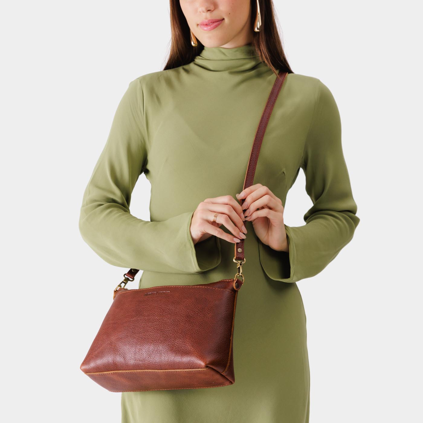 Large Crossbody Purse with Adjustable Strap & Interior Pocket | Poppy