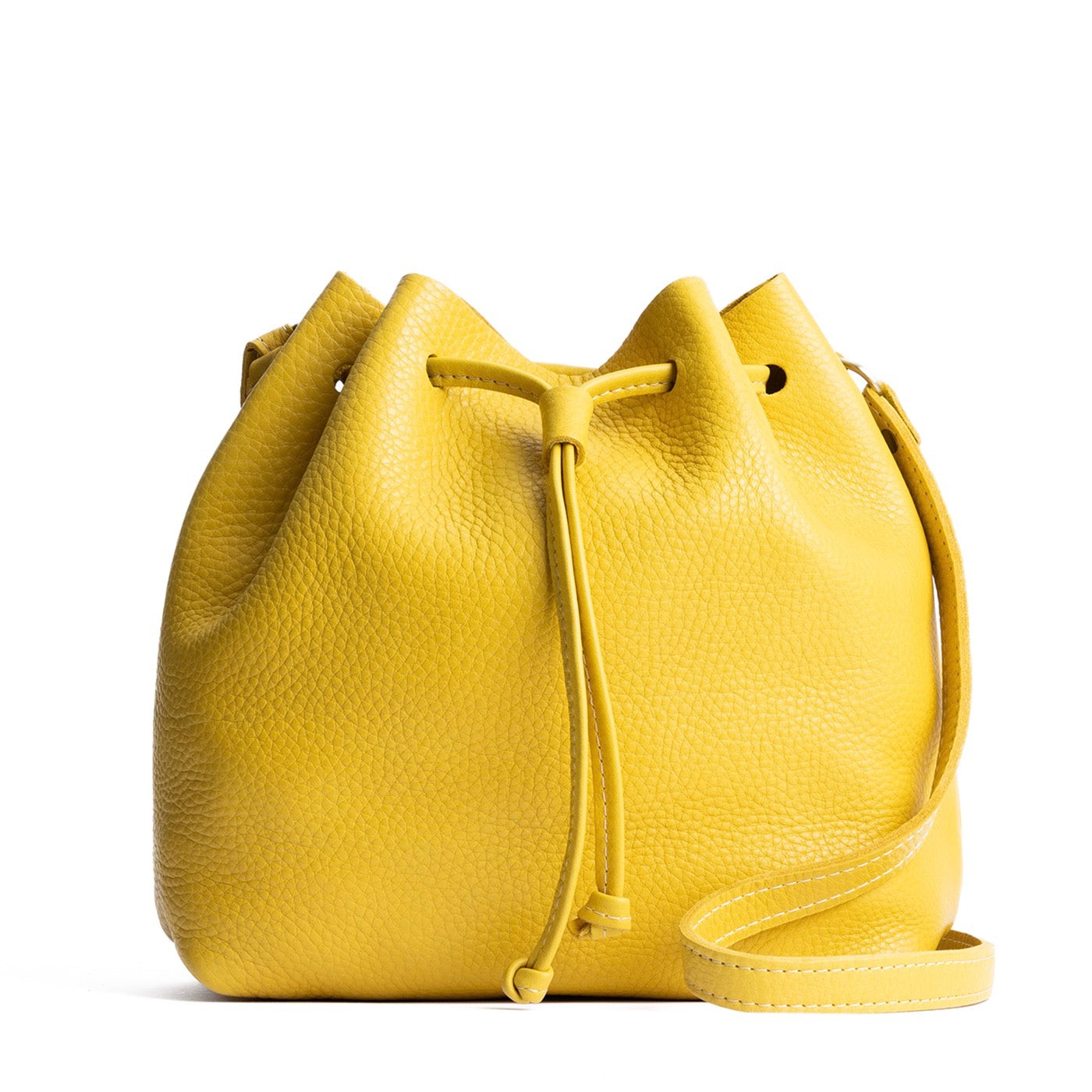 Leather Bucket Bag with Adjustable Crossbody Strap | Everyday Carry