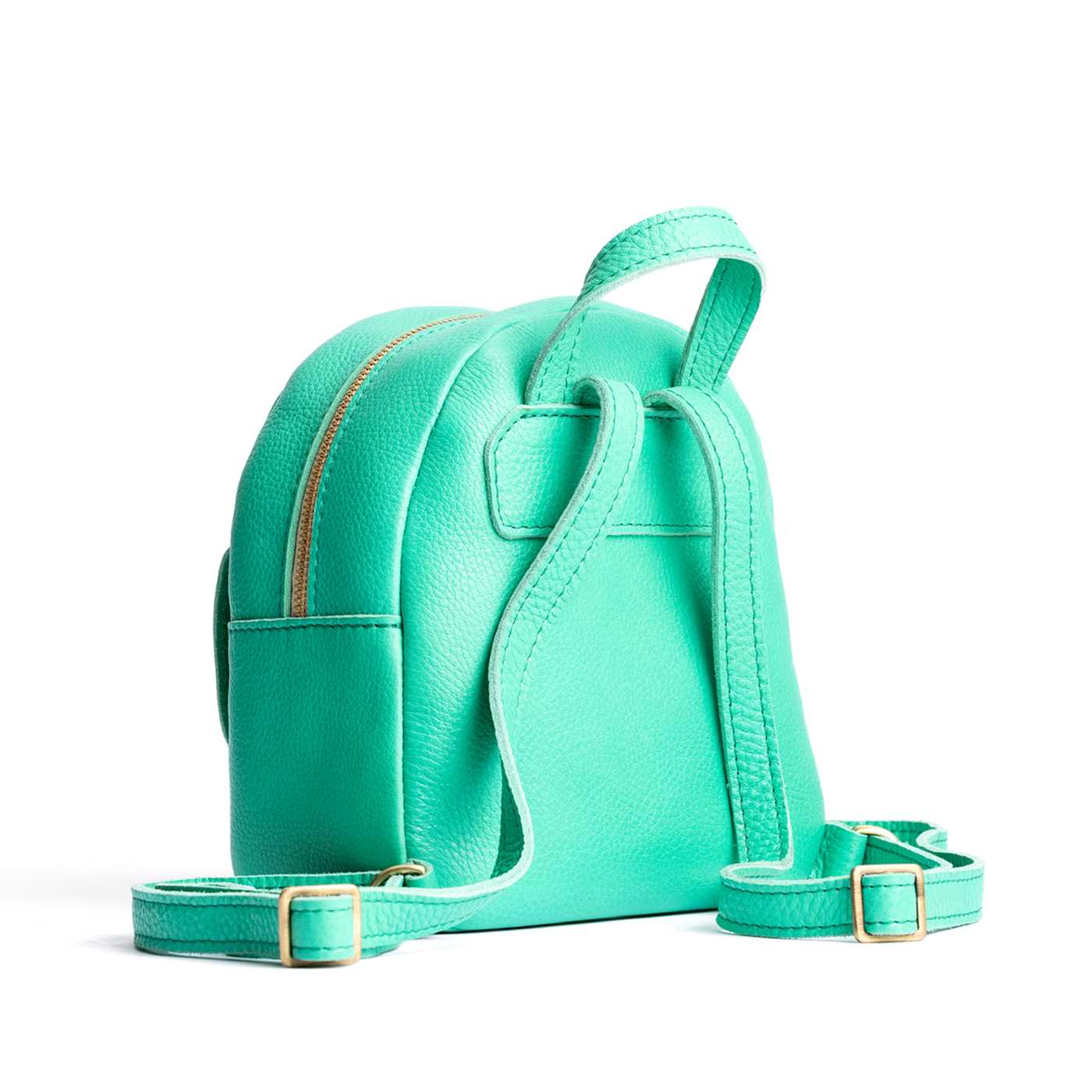 Mini Snap Backpack with Front Pocket & Adjustable Straps | Portland Leather