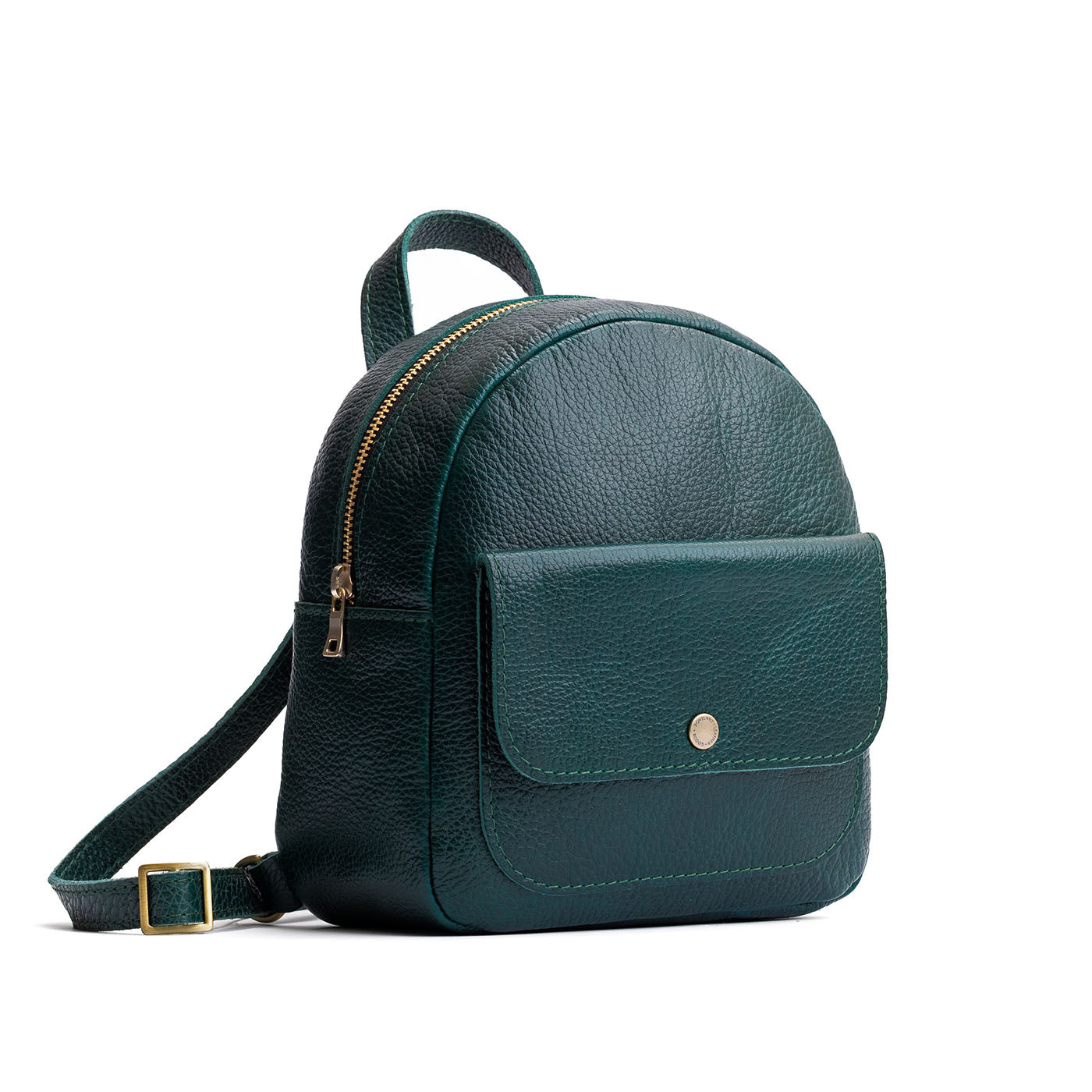 Mini Snap Backpack with Front Pocket & Adjustable Straps | Portland Leather