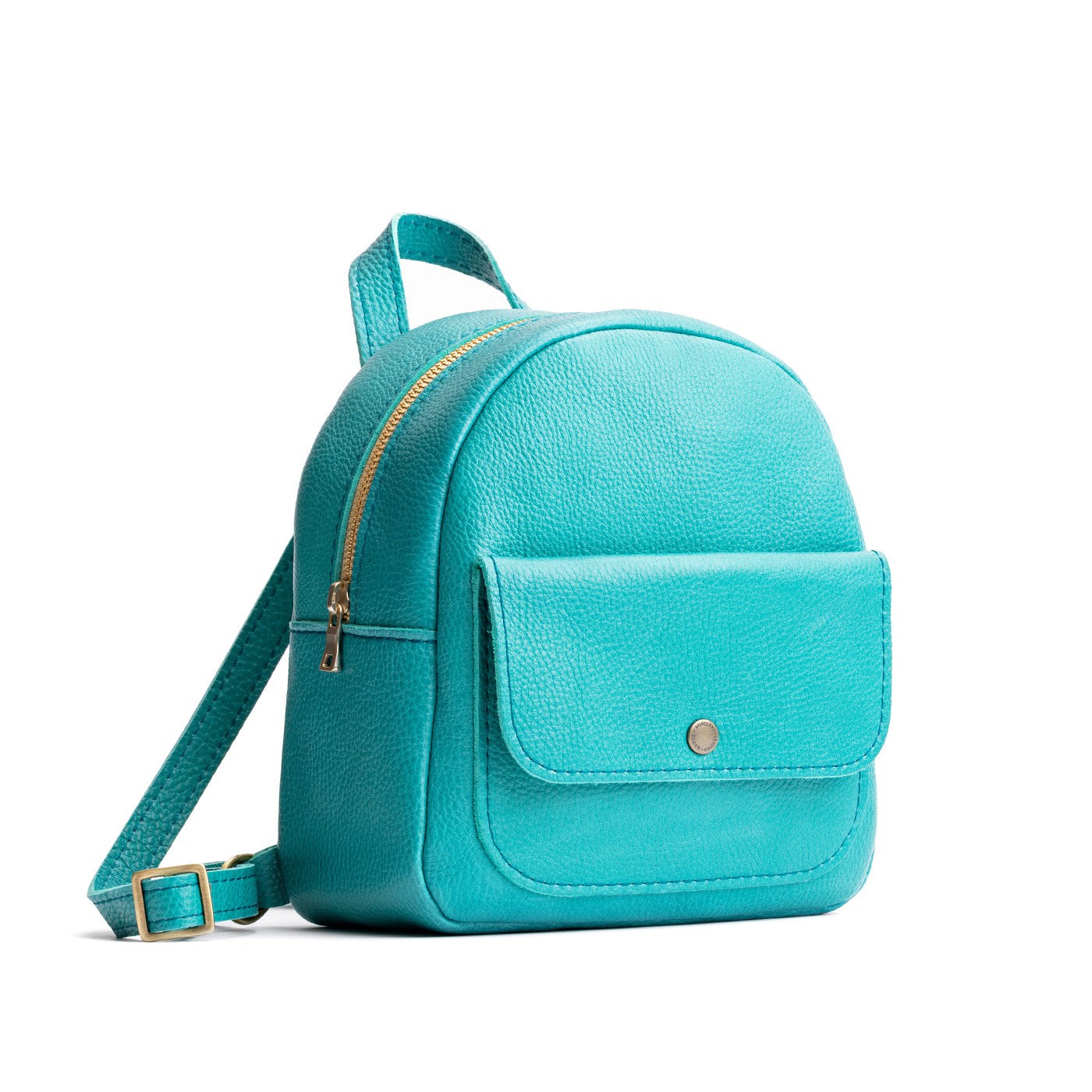 Mini Snap Backpack with Front Pocket & Adjustable Straps | Portland Leather