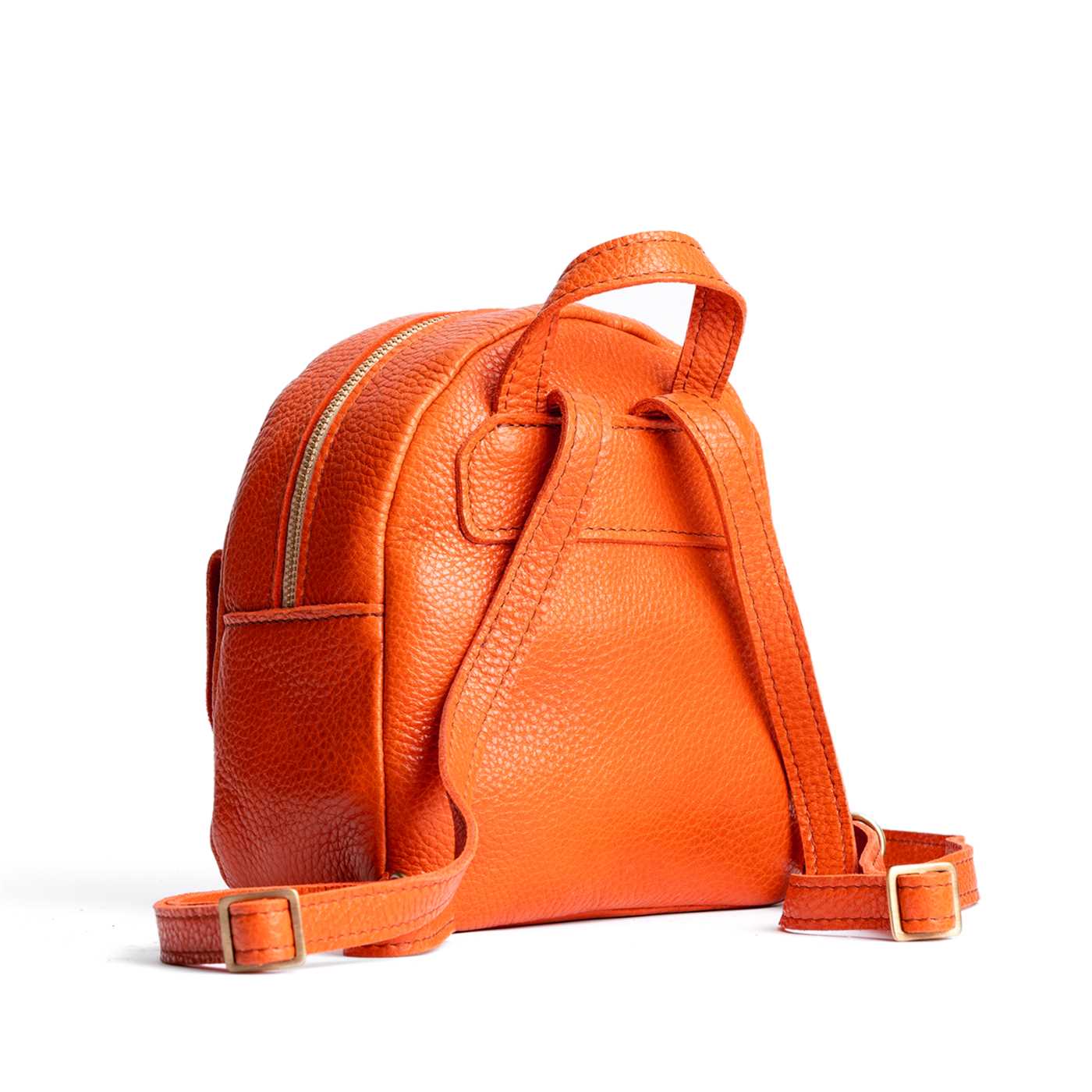 Mini Snap Backpack with Front Pocket & Adjustable Straps | Portland Leather