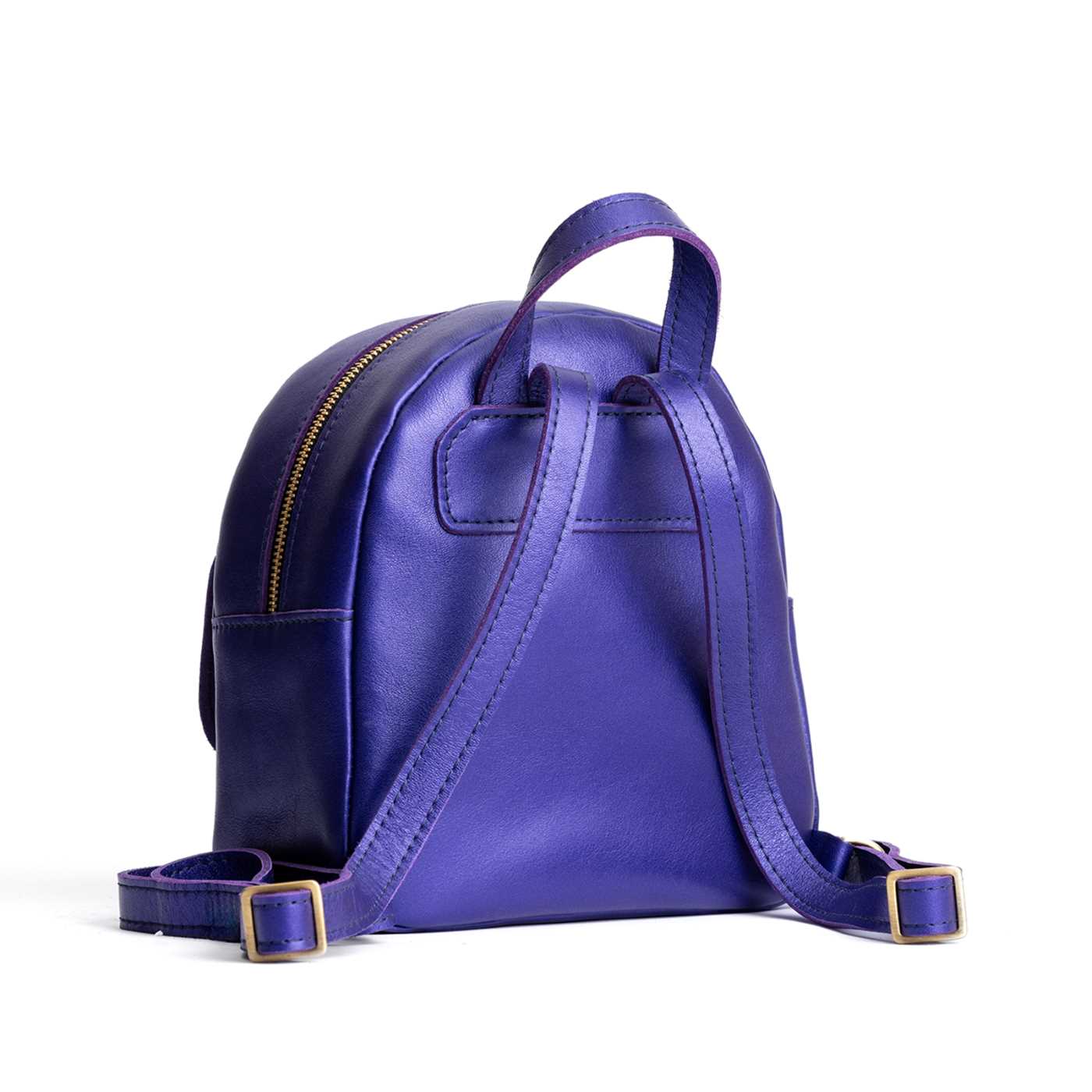 Mini Snap Backpack with Front Pocket & Adjustable Straps | Portland Leather