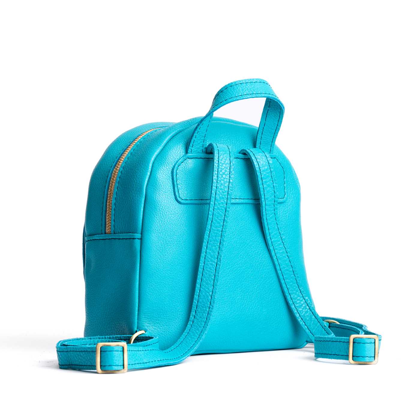 Mini Snap Backpack with Front Pocket & Adjustable Straps | Portland Leather