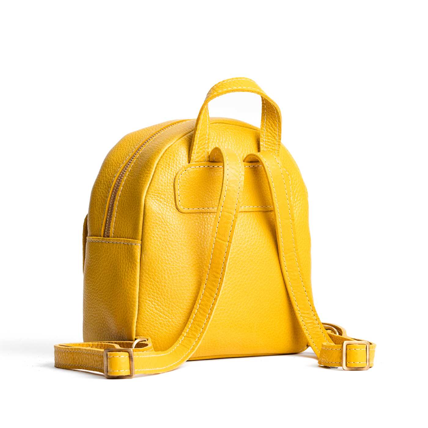 Mini Snap Backpack with Front Pocket & Adjustable Straps | Portland Leather
