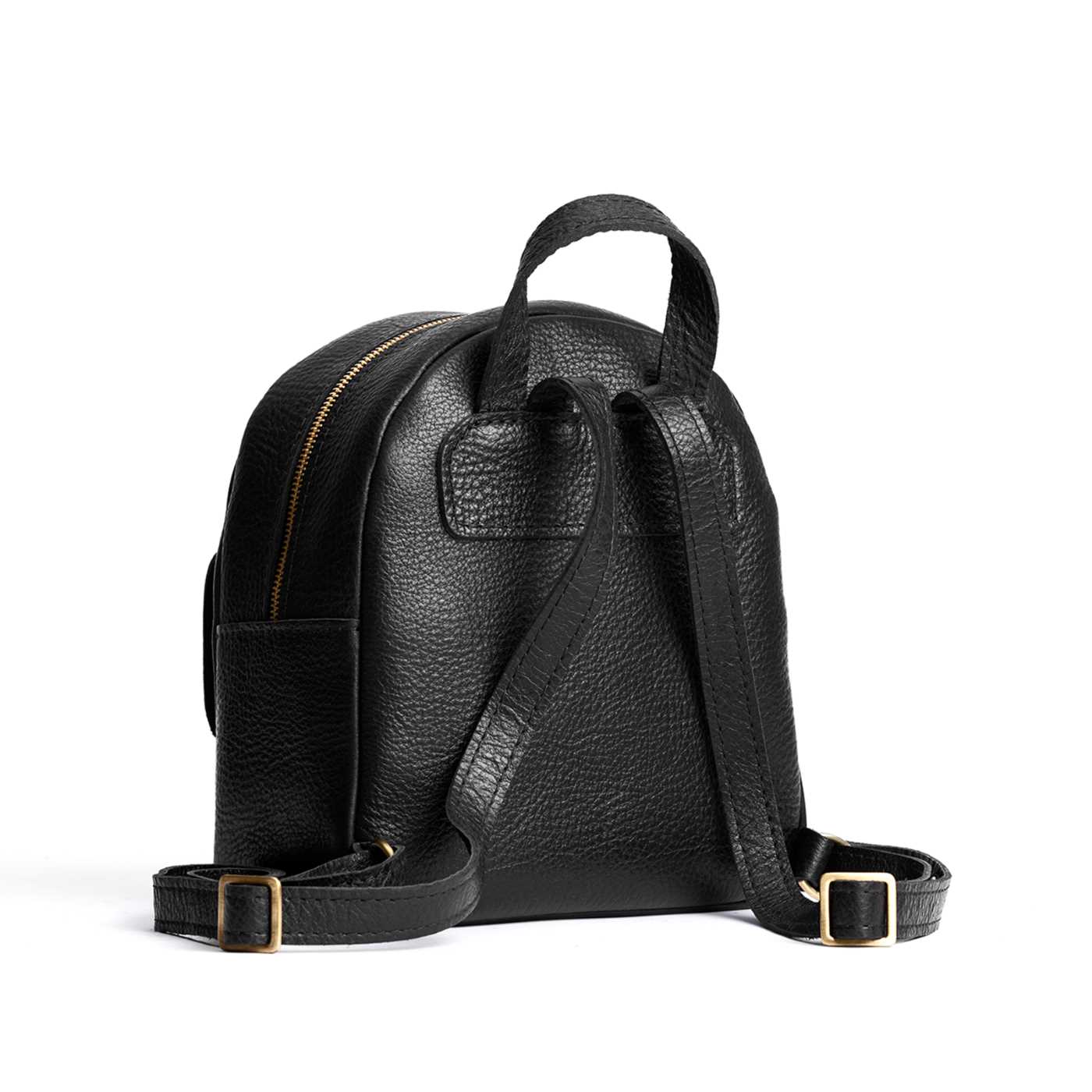 Mini Snap Backpack with Front Pocket & Adjustable Straps | Portland Leather