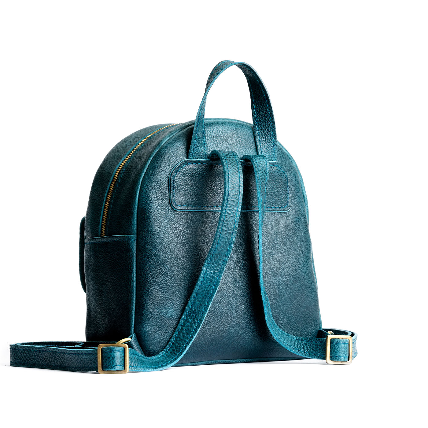 Mini Snap Backpack with Front Pocket & Adjustable Straps | Portland Leather