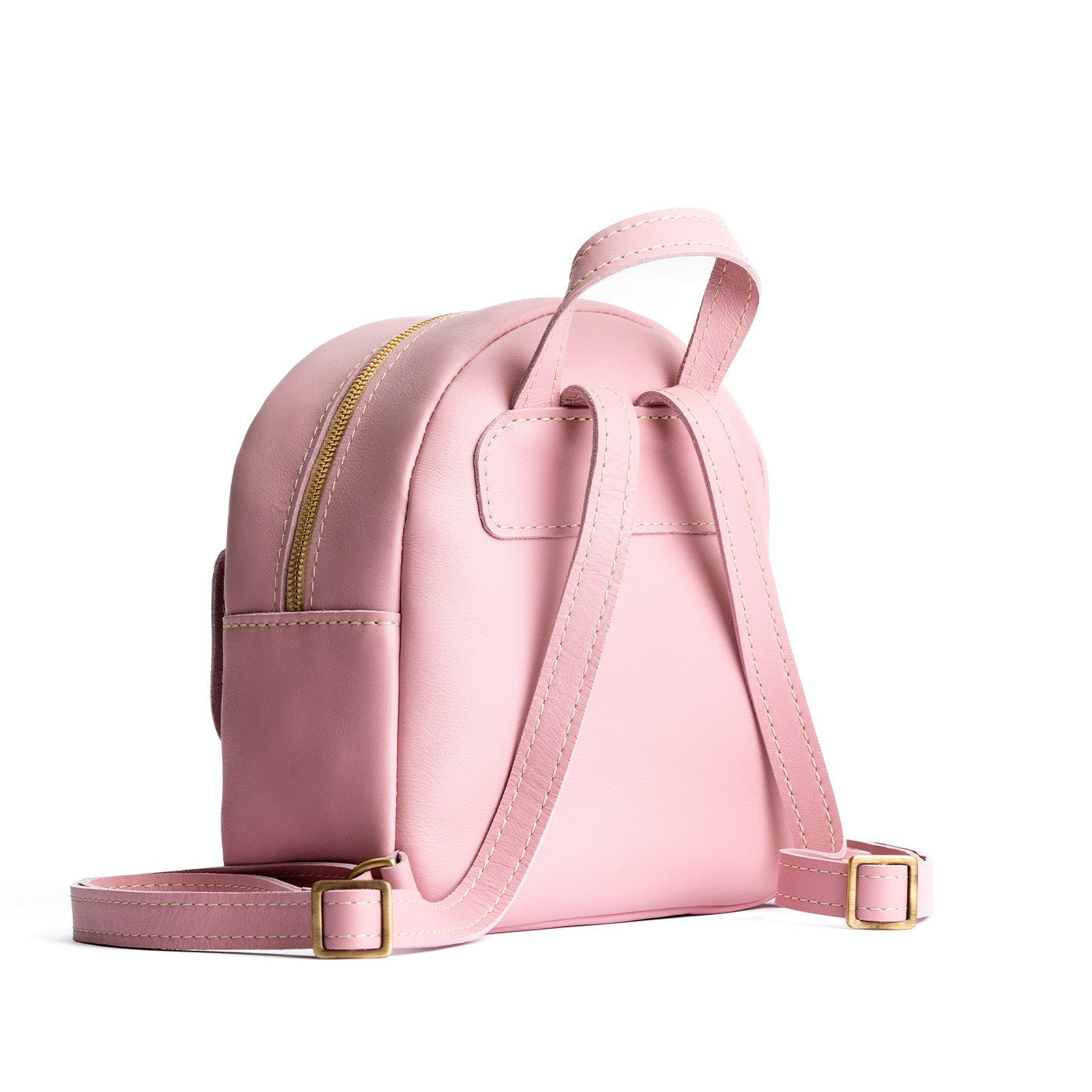 Mini Snap Backpack with Front Pocket & Adjustable Straps | Portland Leather