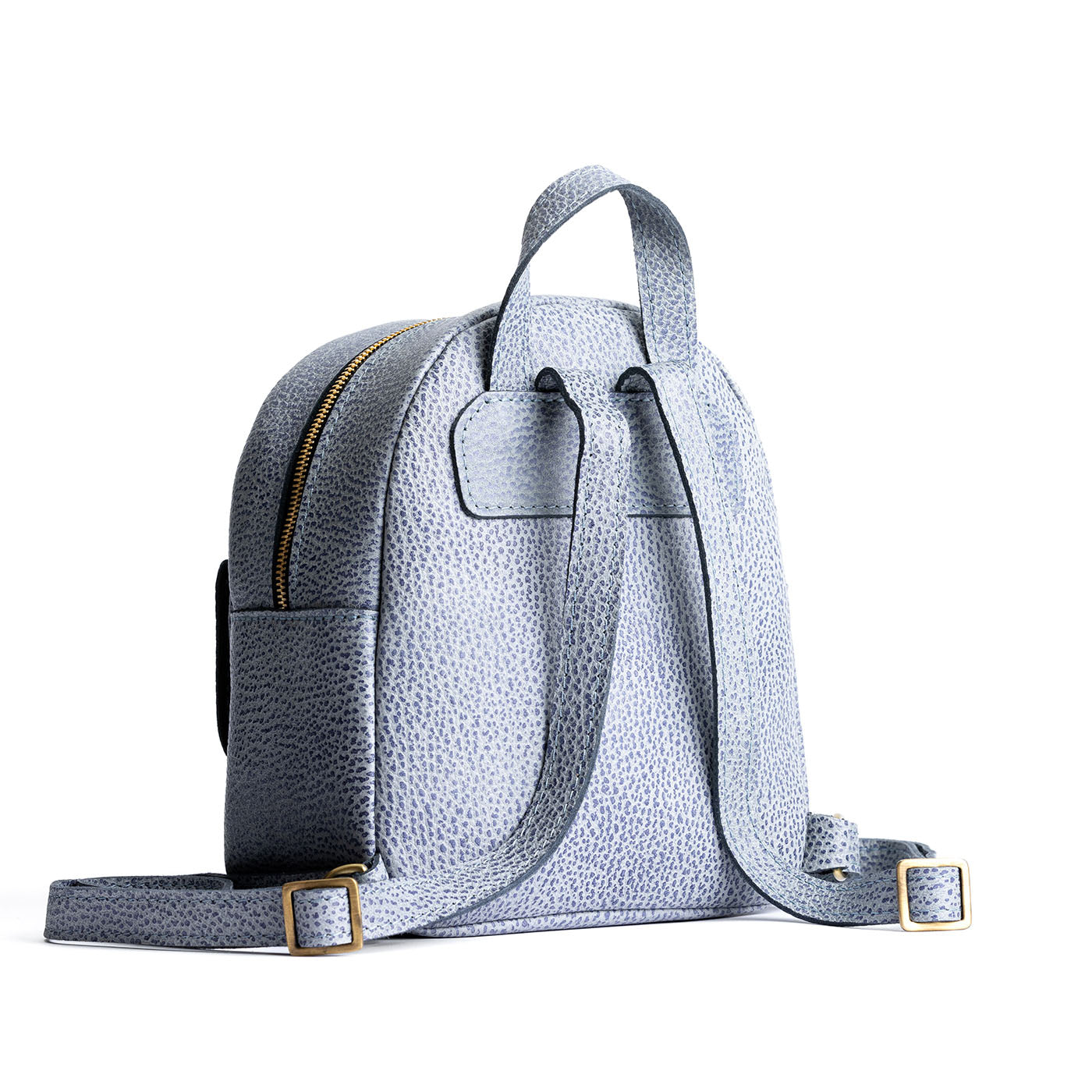 Mini Snap Backpack with Front Pocket & Adjustable Straps | Portland Leather