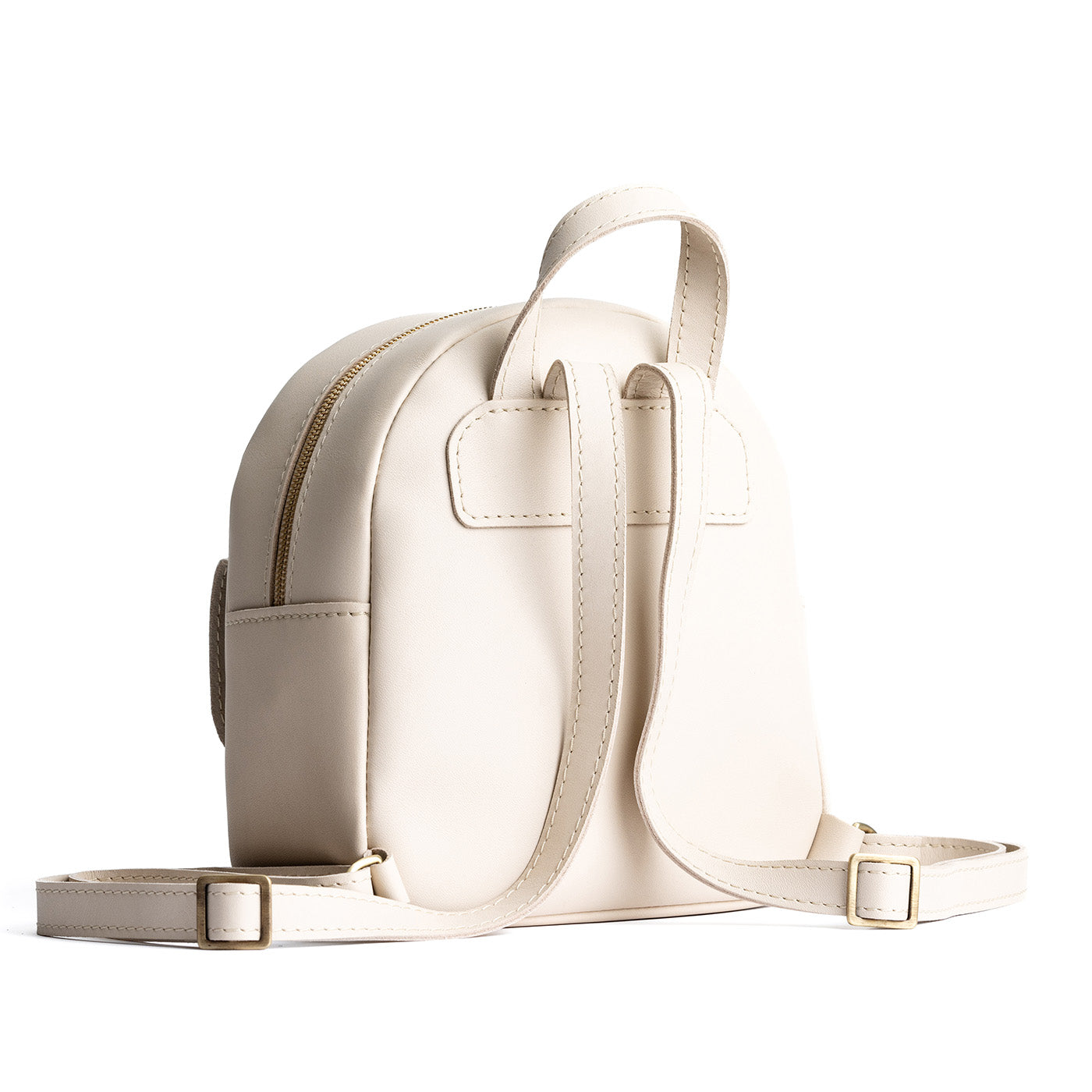 Mini Snap Backpack with Front Pocket & Adjustable Straps | Portland Leather