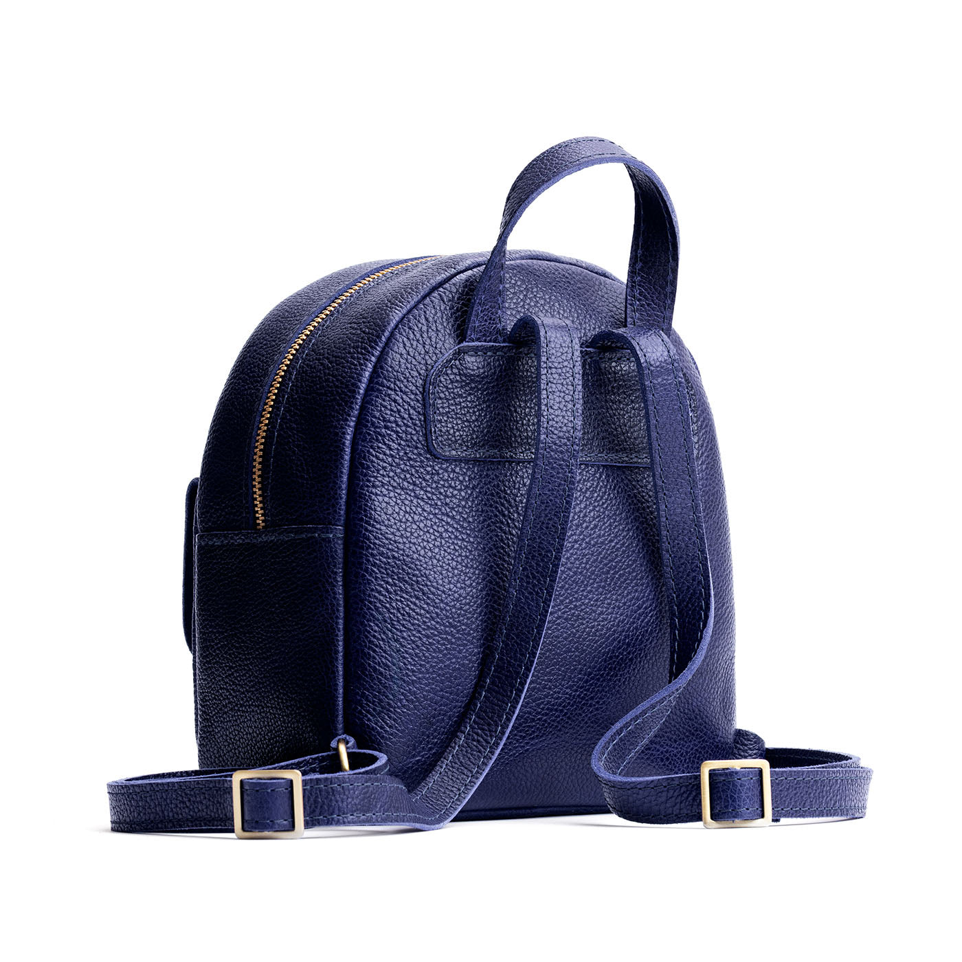 Mini Snap Backpack with Front Pocket & Adjustable Straps | Portland Leather