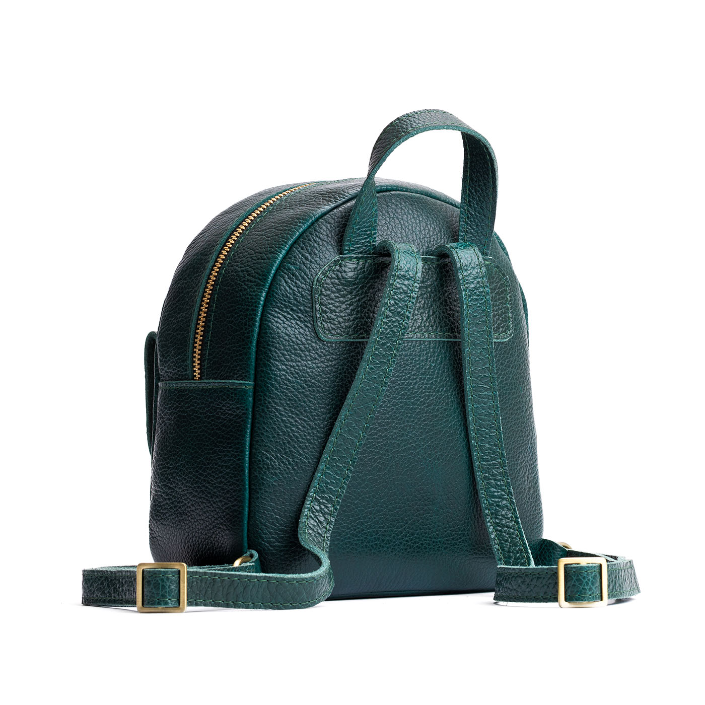 Mini Snap Backpack with Front Pocket & Adjustable Straps | Portland Leather