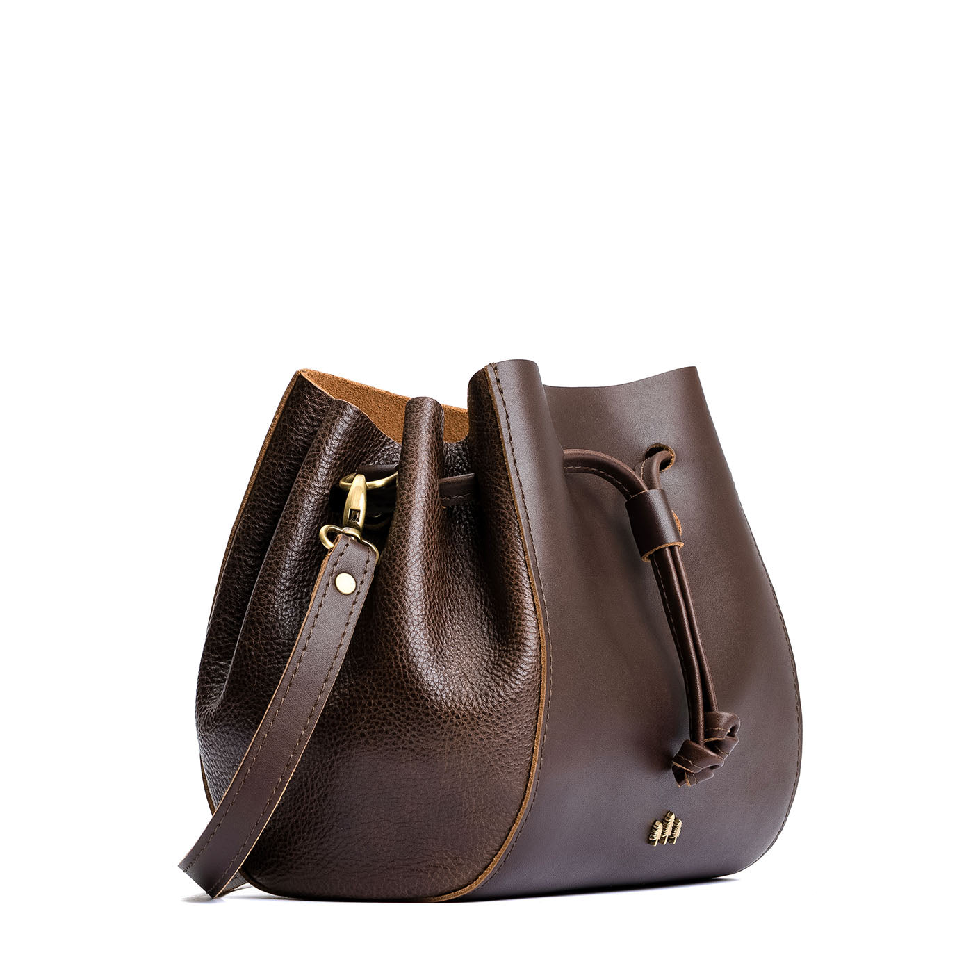 Leather Bucket Bag with Adjustable Crossbody Strap | Nest