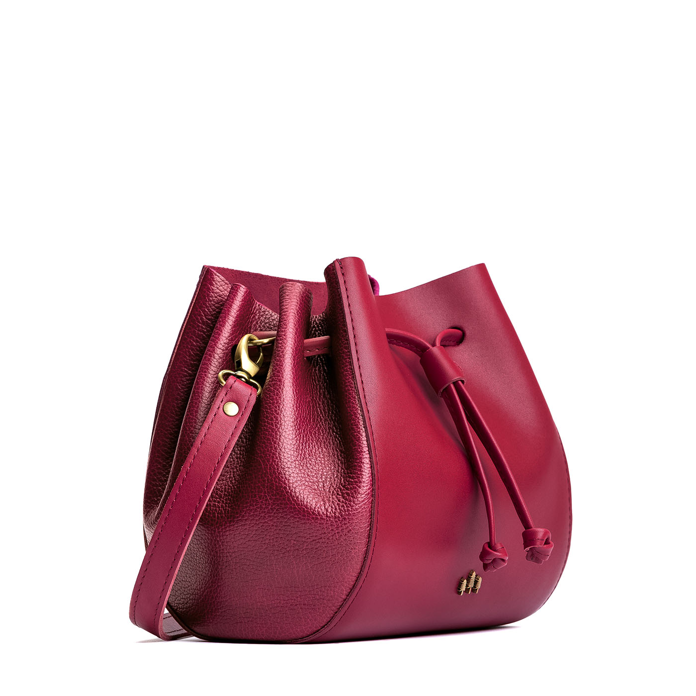 Leather Bucket Bag with Adjustable Crossbody Strap | Nest