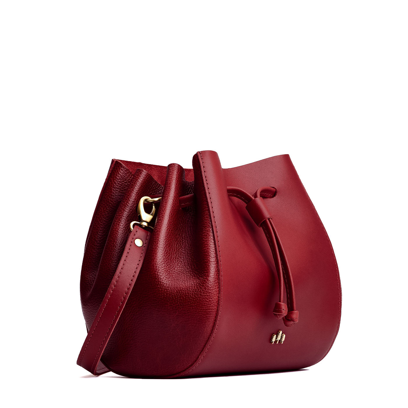 Leather Bucket Bag with Adjustable Crossbody Strap | Nest