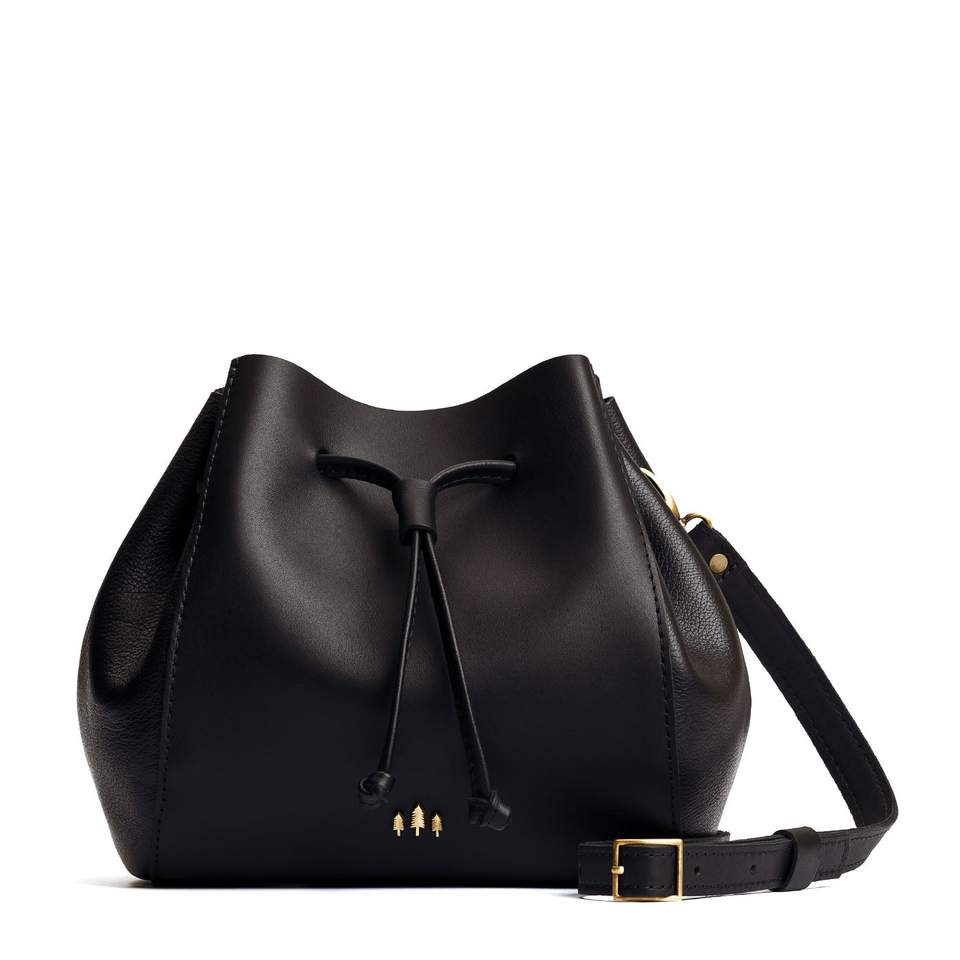 Leather Bucket Bag with Adjustable Crossbody Strap | Nest