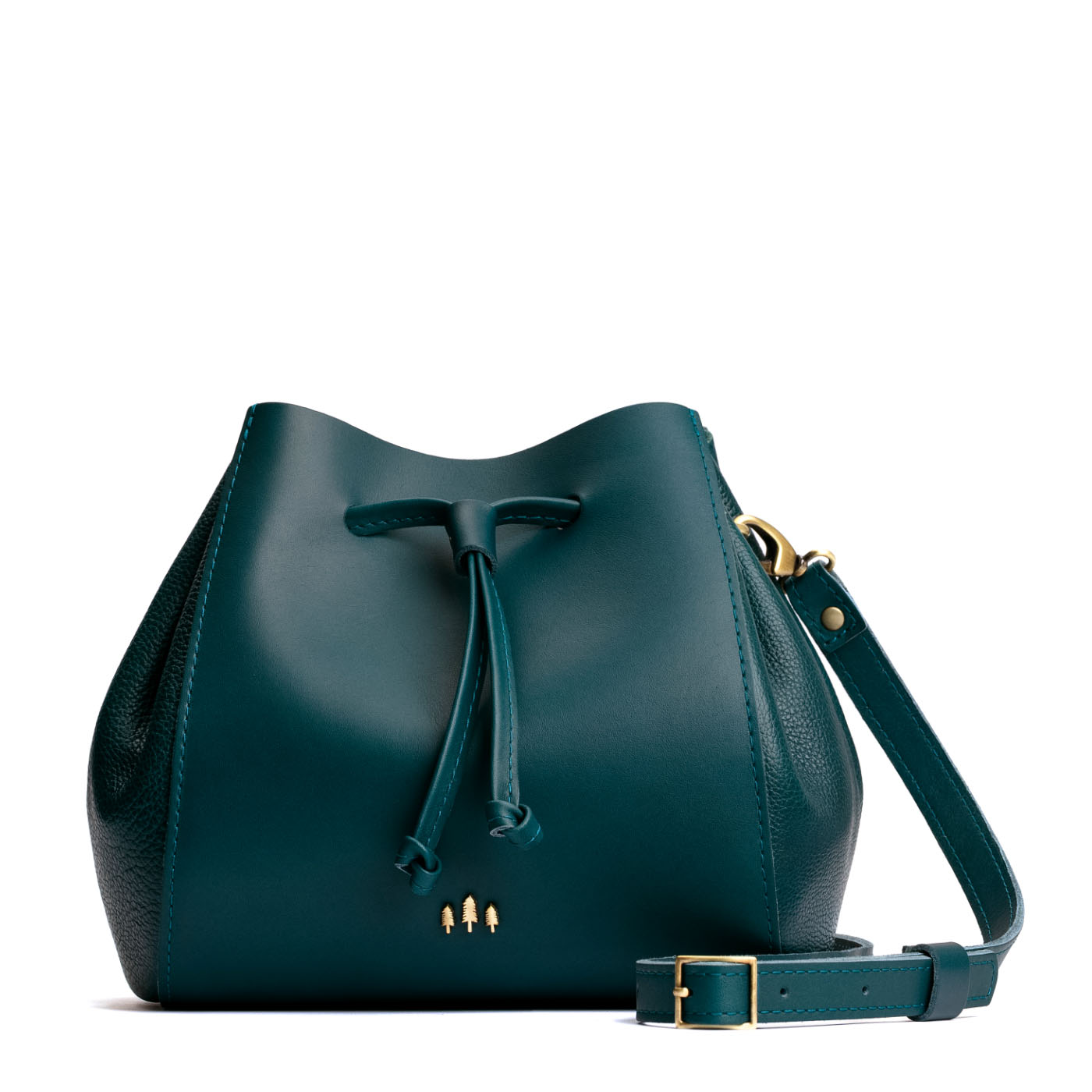Leather Bucket Bag with Adjustable Crossbody Strap | Nest