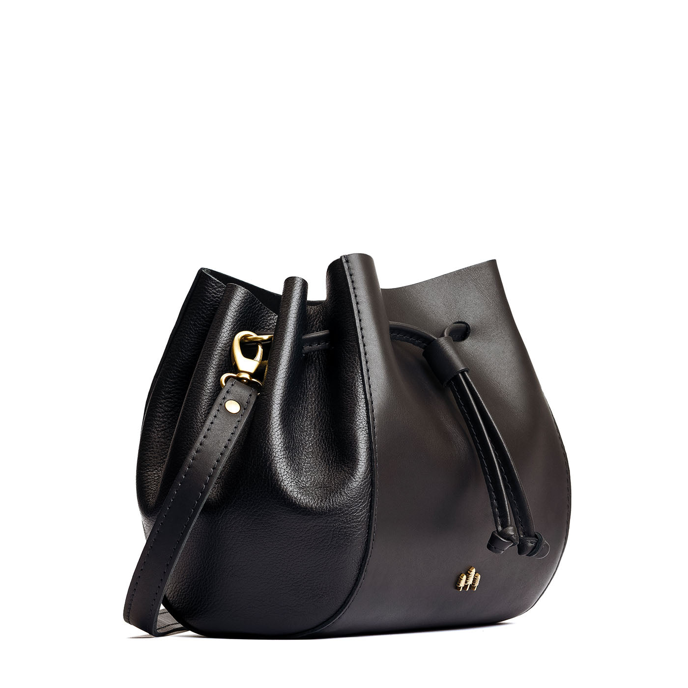 Leather Bucket Bag with Adjustable Crossbody Strap | Nest