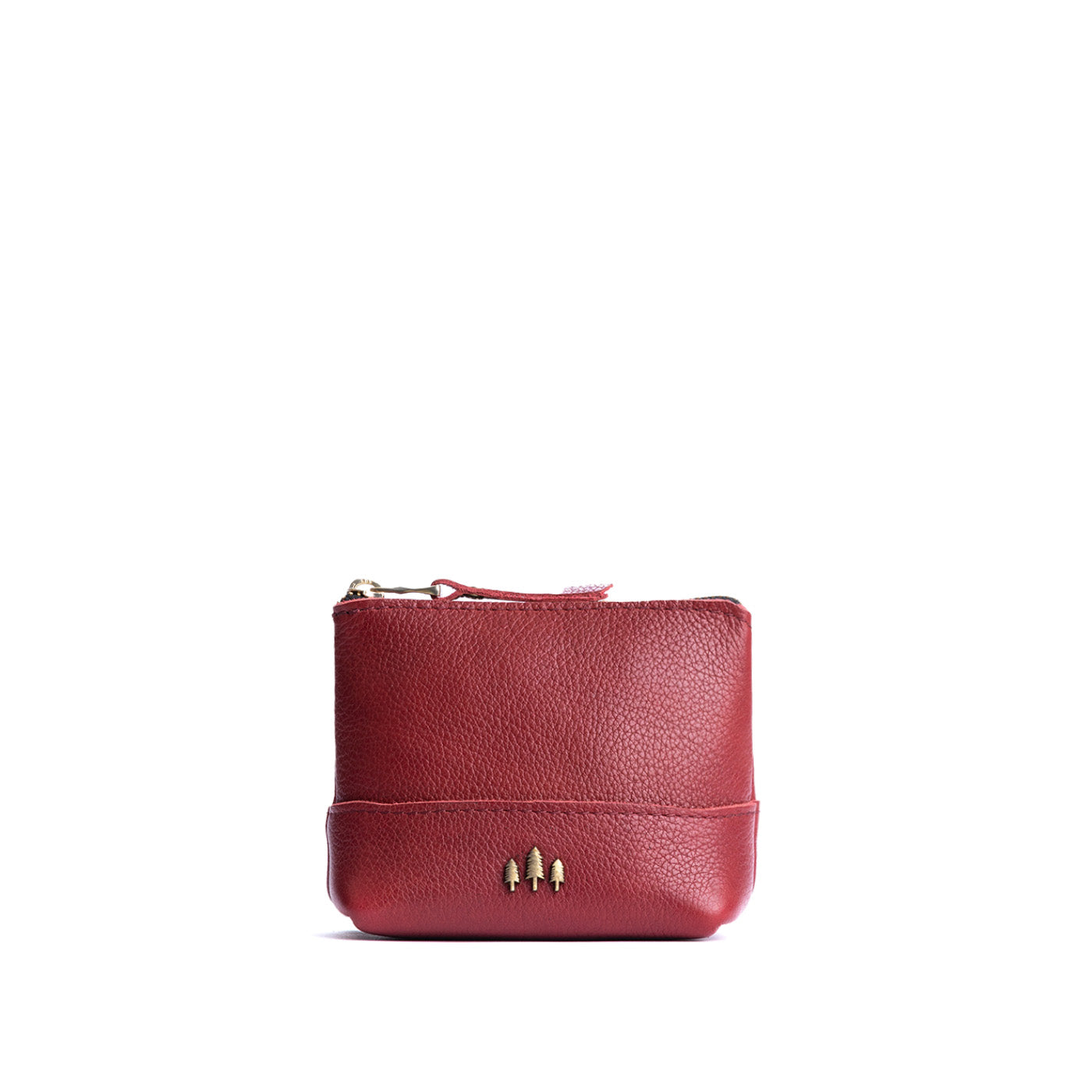 Leather Zipper Pouch with Wrist Strap & Flat Base | Almost Perfect Chelsea