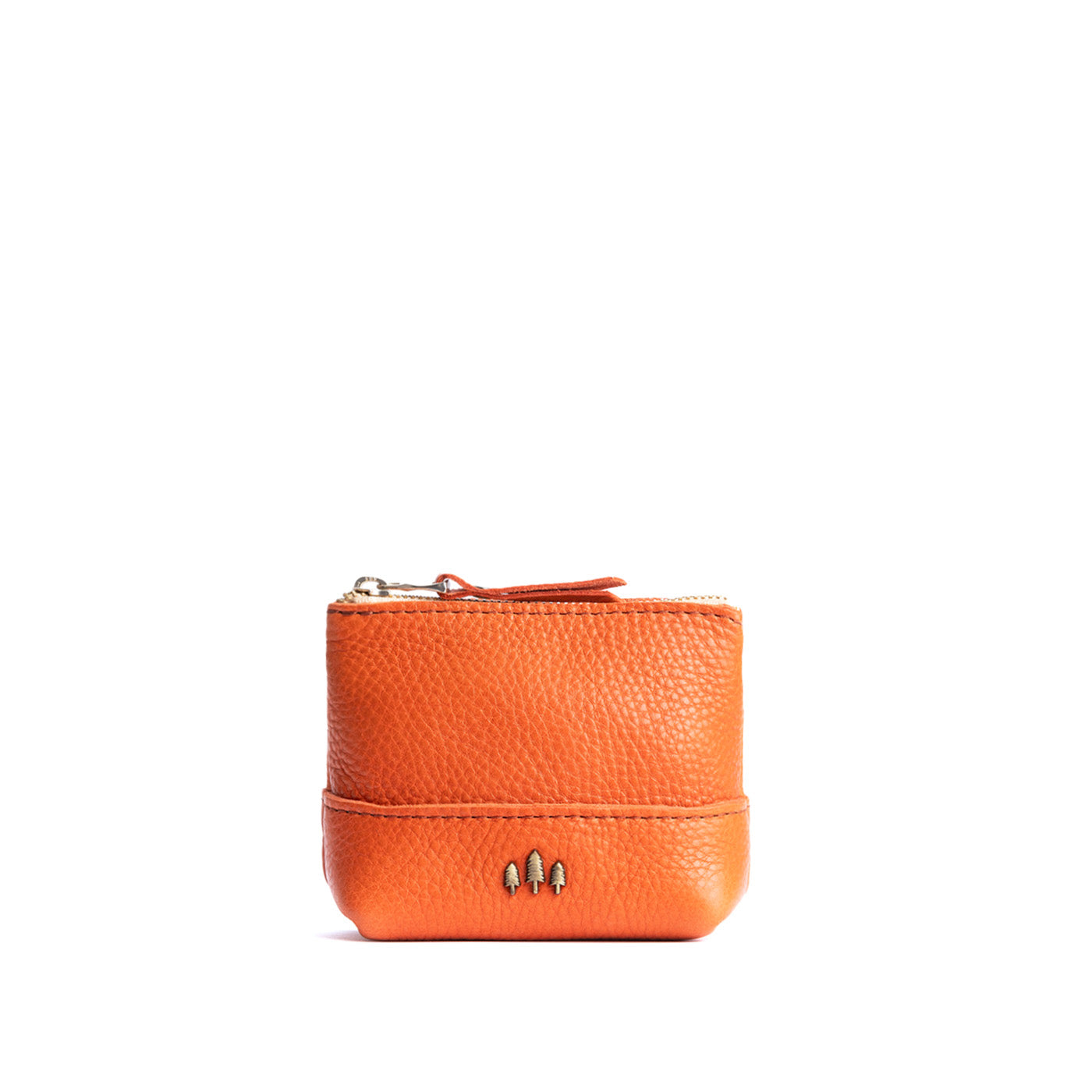 Leather Zipper Pouch with Wrist Strap & Flat Base | Almost Perfect Chelsea