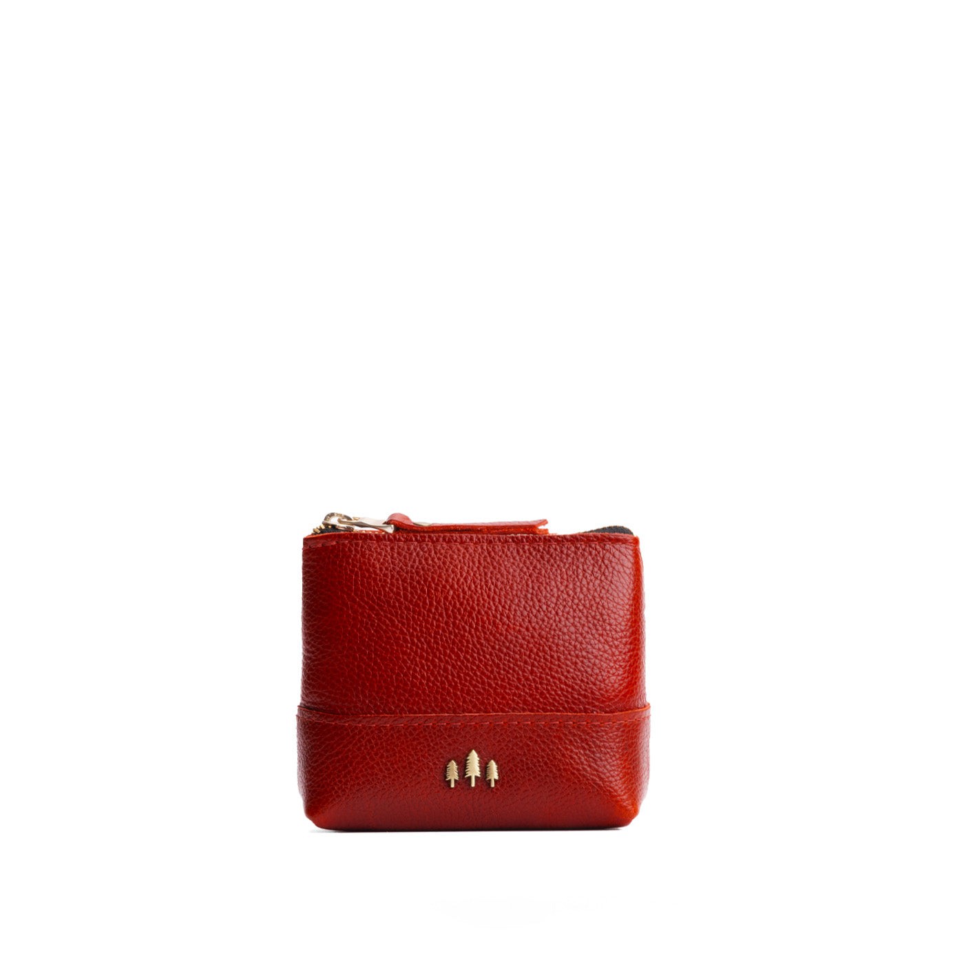 Leather Zipper Pouch with Wrist Strap & Flat Base | Almost Perfect Chelsea