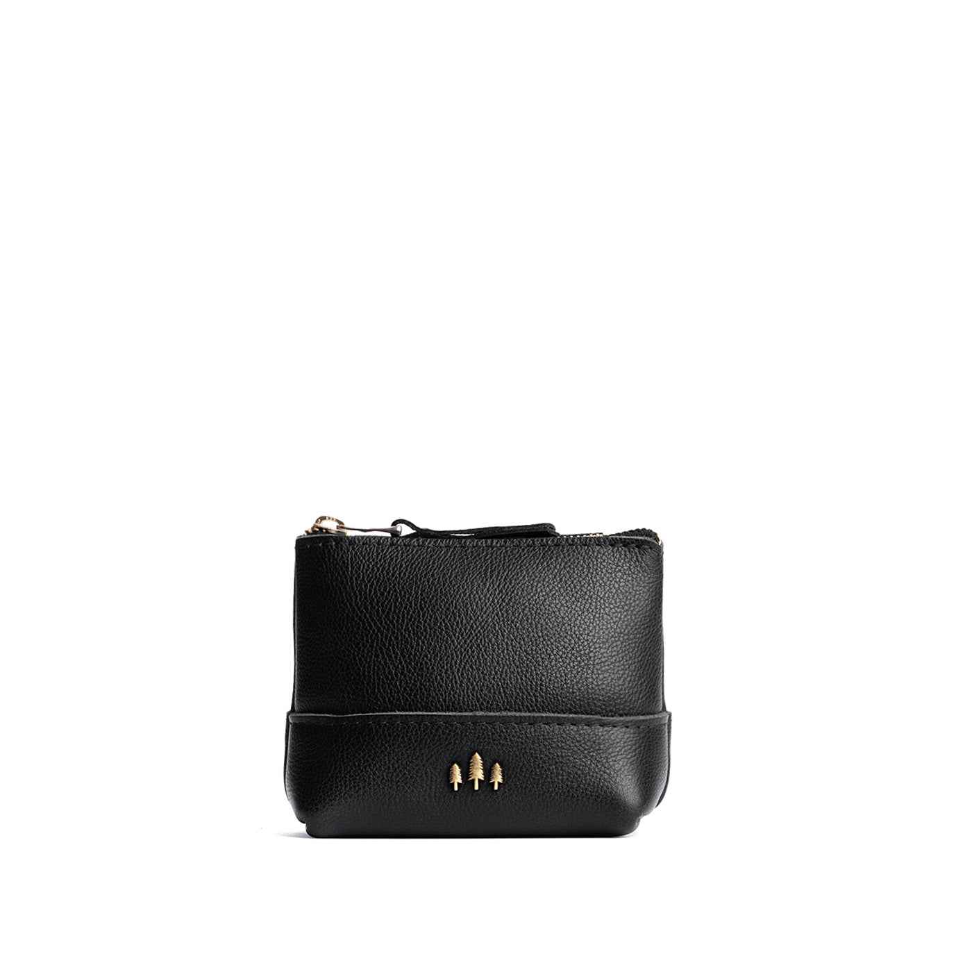 Leather Zipper Pouch with Wrist Strap & Flat Base | Almost Perfect Chelsea