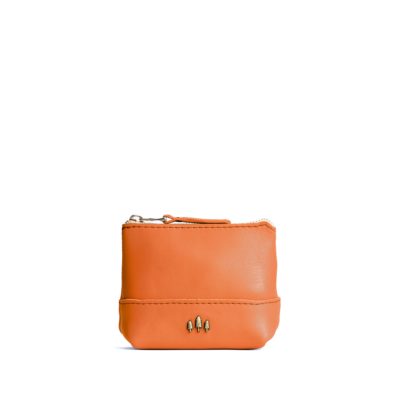 Leather Zipper Pouch with Wrist Strap & Flat Base | Almost Perfect Chelsea