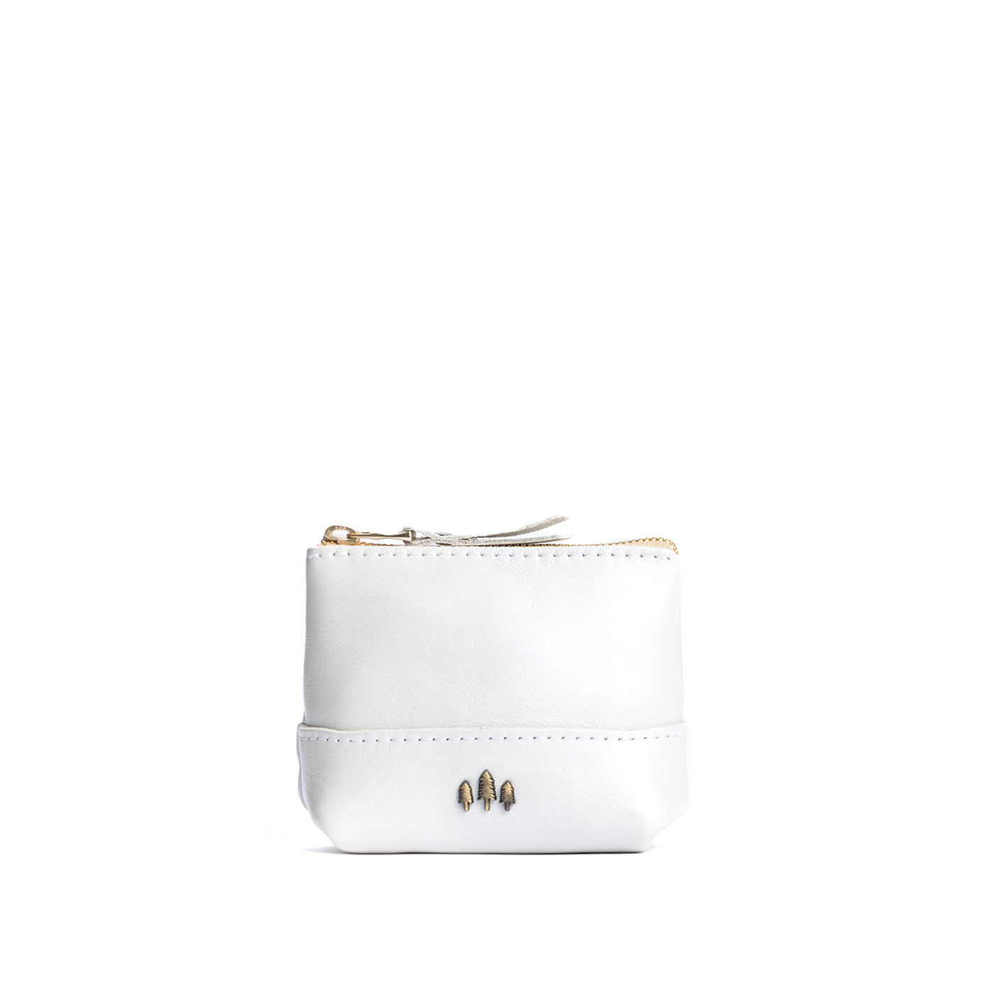 Leather Zipper Pouch with Wrist Strap & Flat Base | Almost Perfect Chelsea