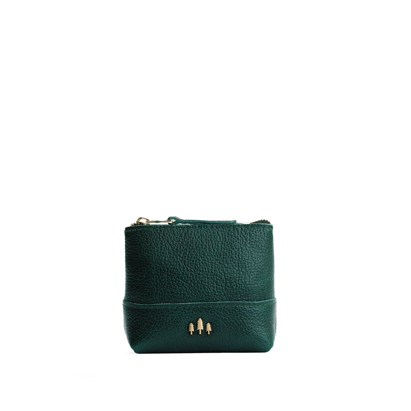 Leather Zipper Pouch with Wrist Strap & Flat Base | Almost Perfect Chelsea