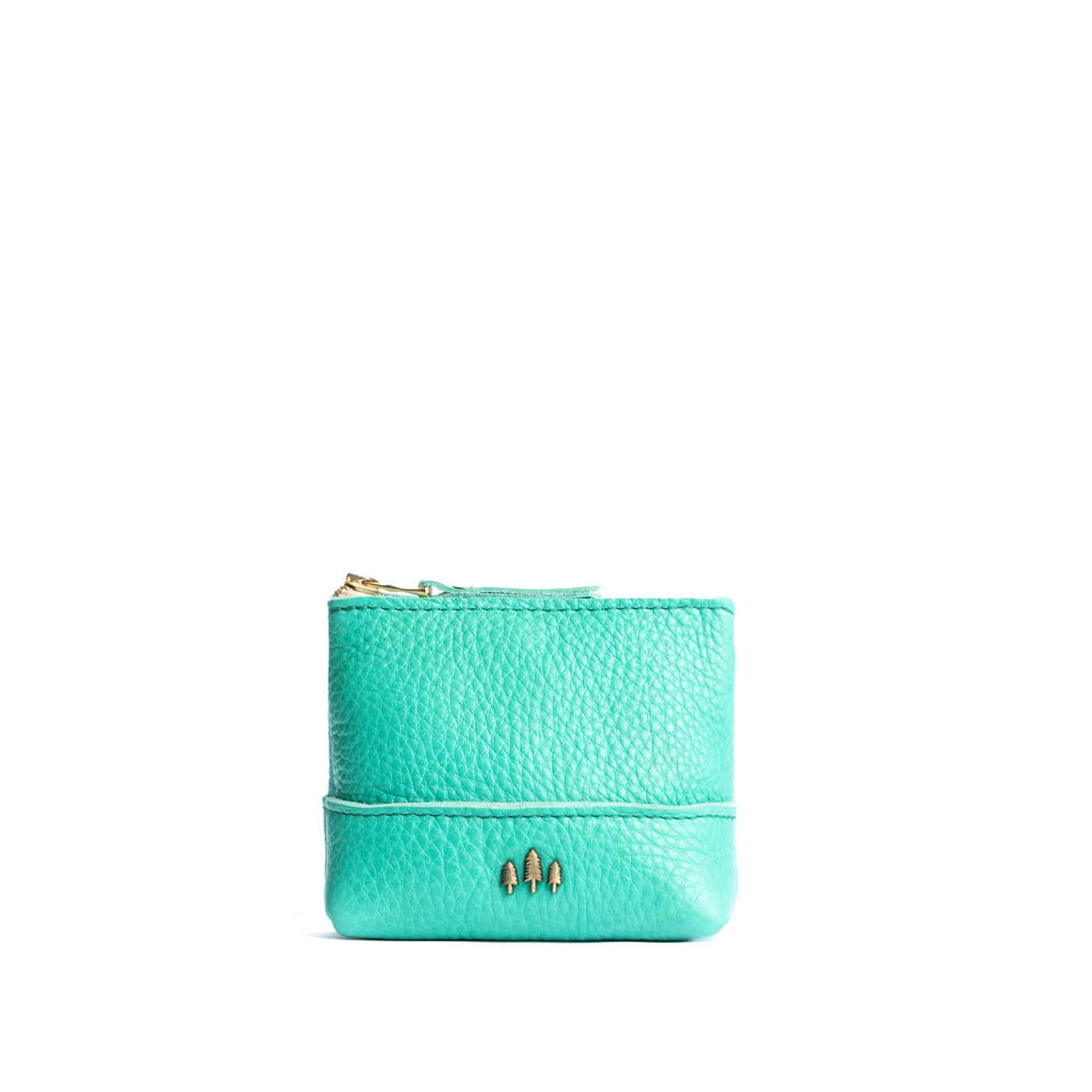 Leather Zipper Pouch with Wrist Strap & Flat Base | Almost Perfect Chelsea