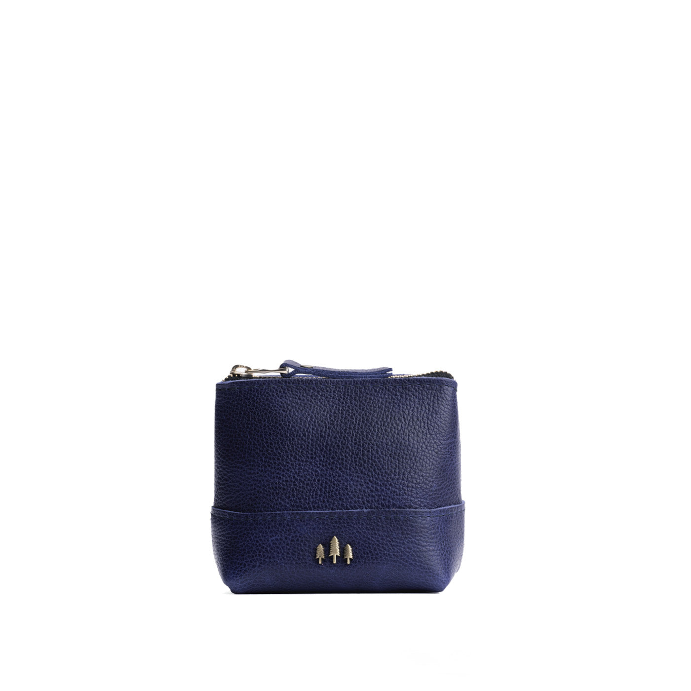 Leather Zipper Pouch with Wrist Strap & Flat Base | Almost Perfect Chelsea