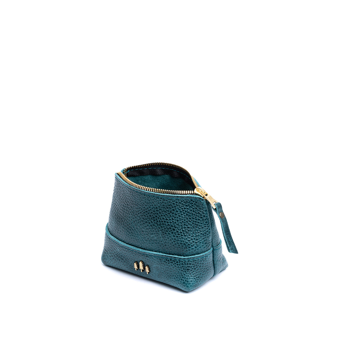 Leather Zipper Pouch with Wrist Strap & Flat Base | Almost Perfect Chelsea