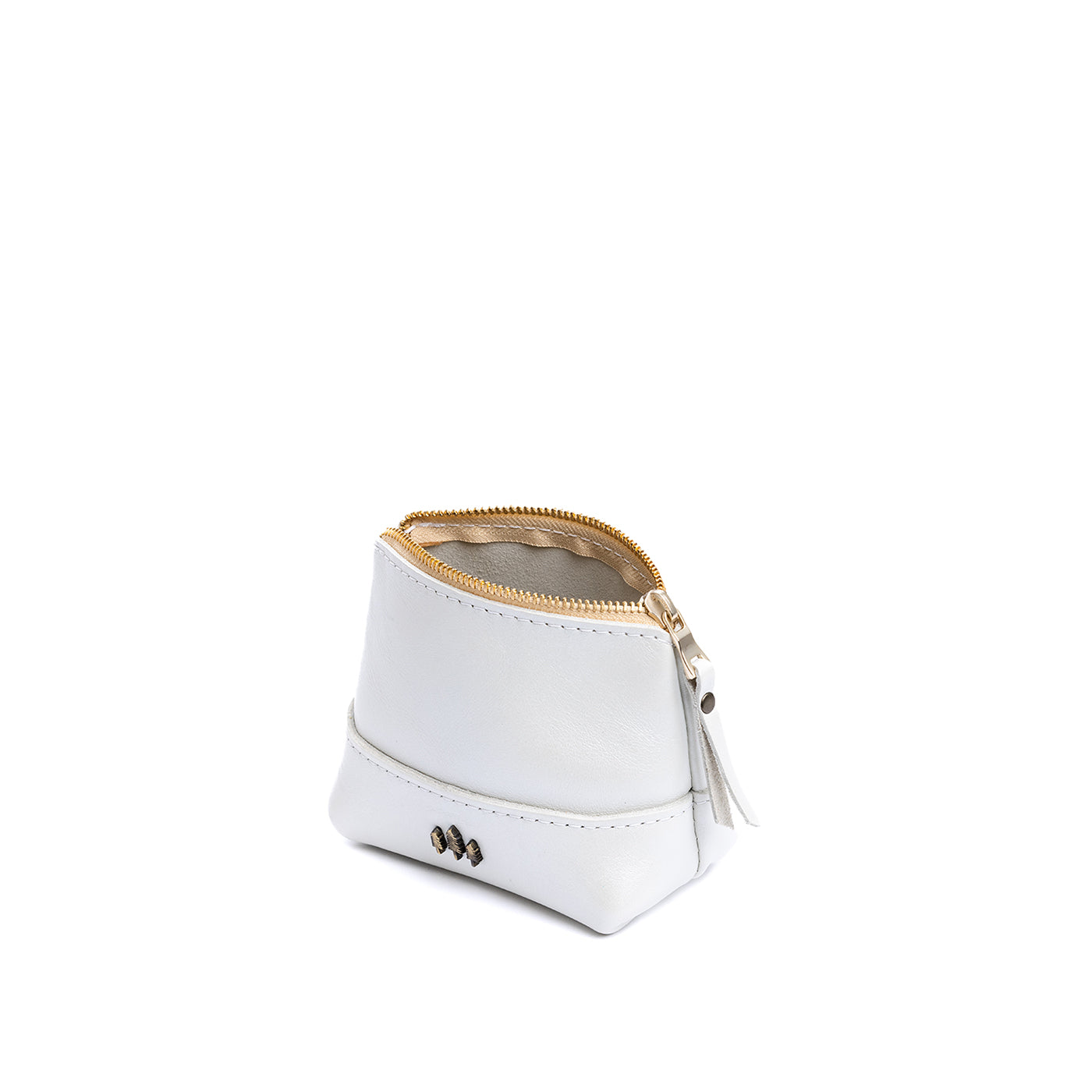 Leather Zipper Pouch with Wrist Strap & Flat Base | Almost Perfect Chelsea