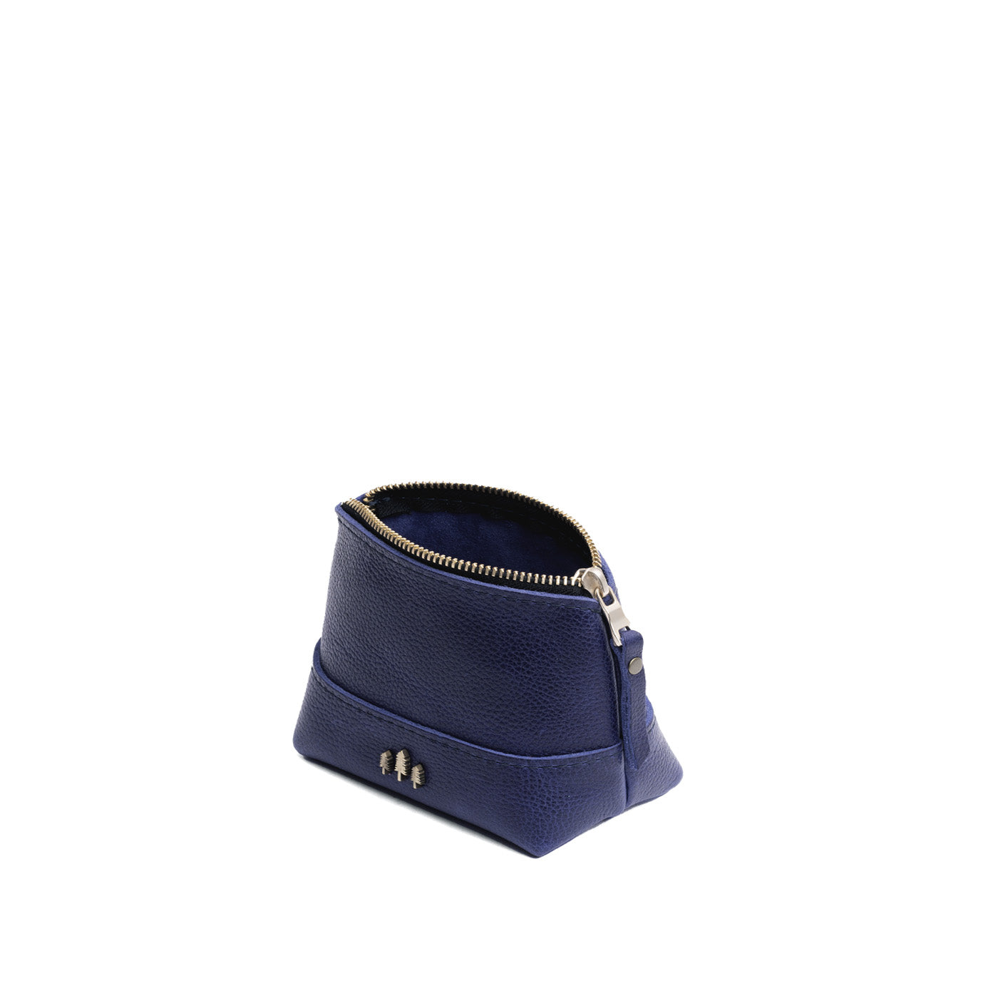 Leather Zipper Pouch with Wrist Strap & Flat Base | Almost Perfect Chelsea