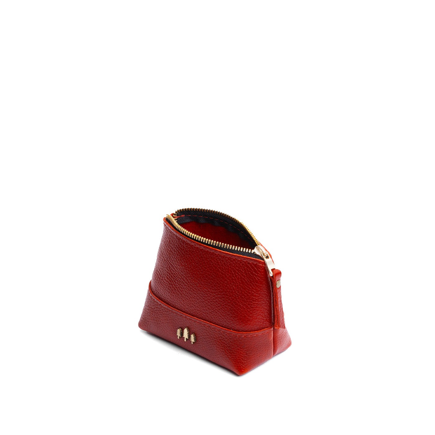 Leather Zipper Pouch with Wrist Strap & Flat Base | Almost Perfect Chelsea