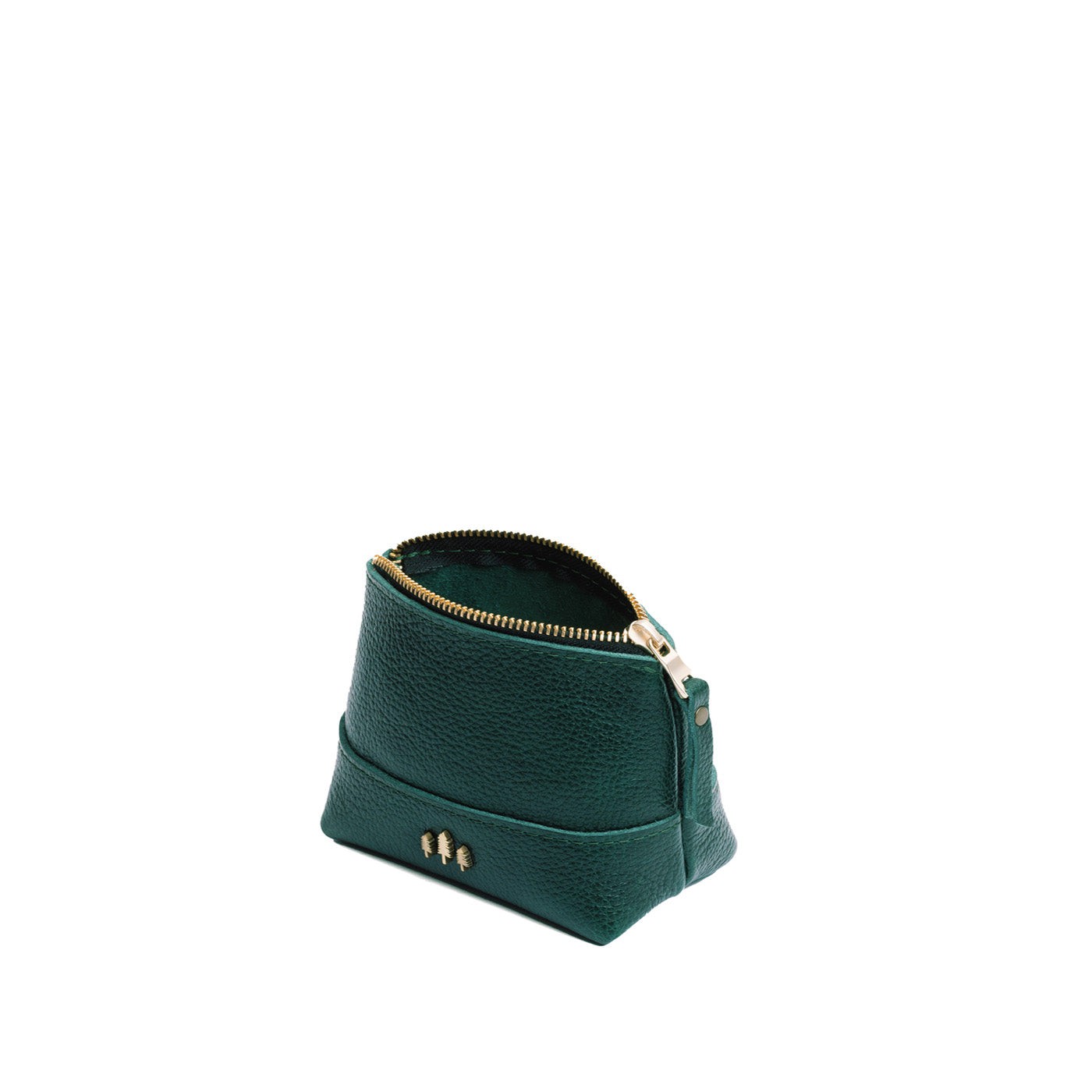 Leather Zipper Pouch with Wrist Strap & Flat Base | Almost Perfect Chelsea