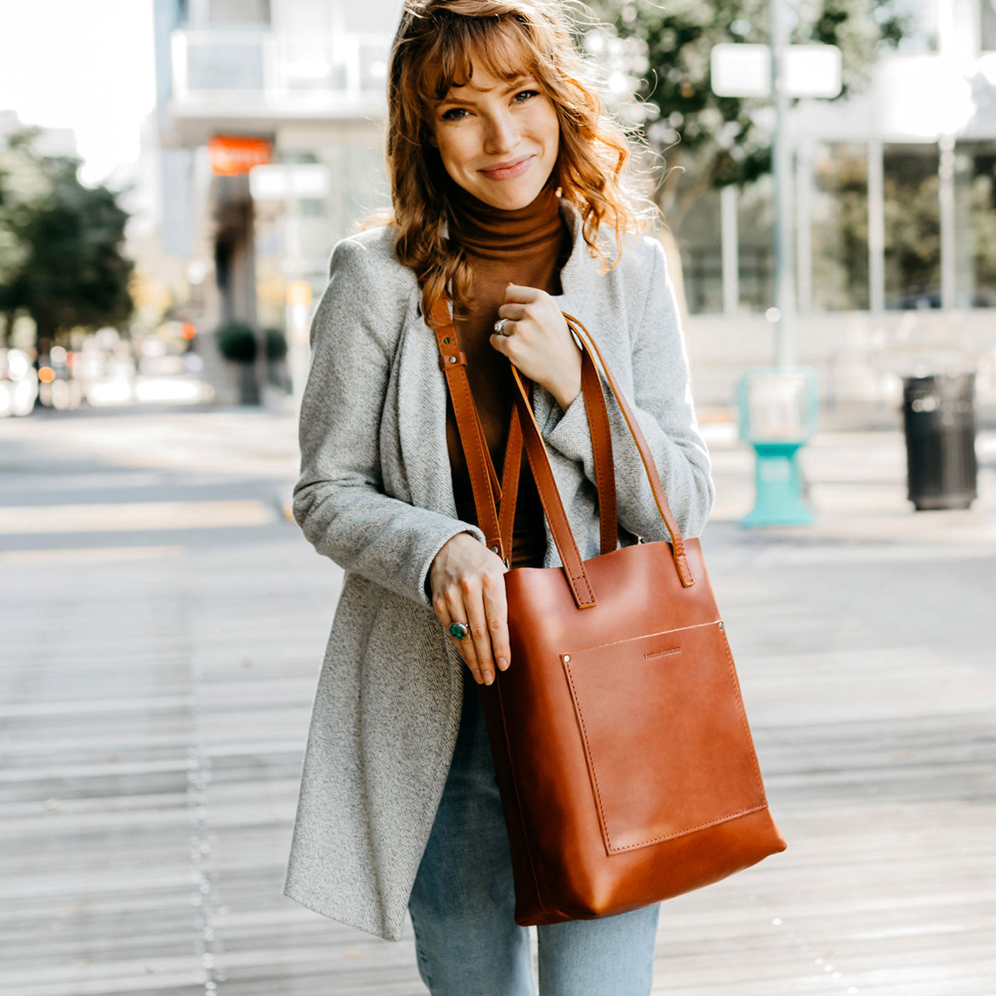 Adjustable Crossbody Tote with Removable Strap & Pockets | Almost Perfect