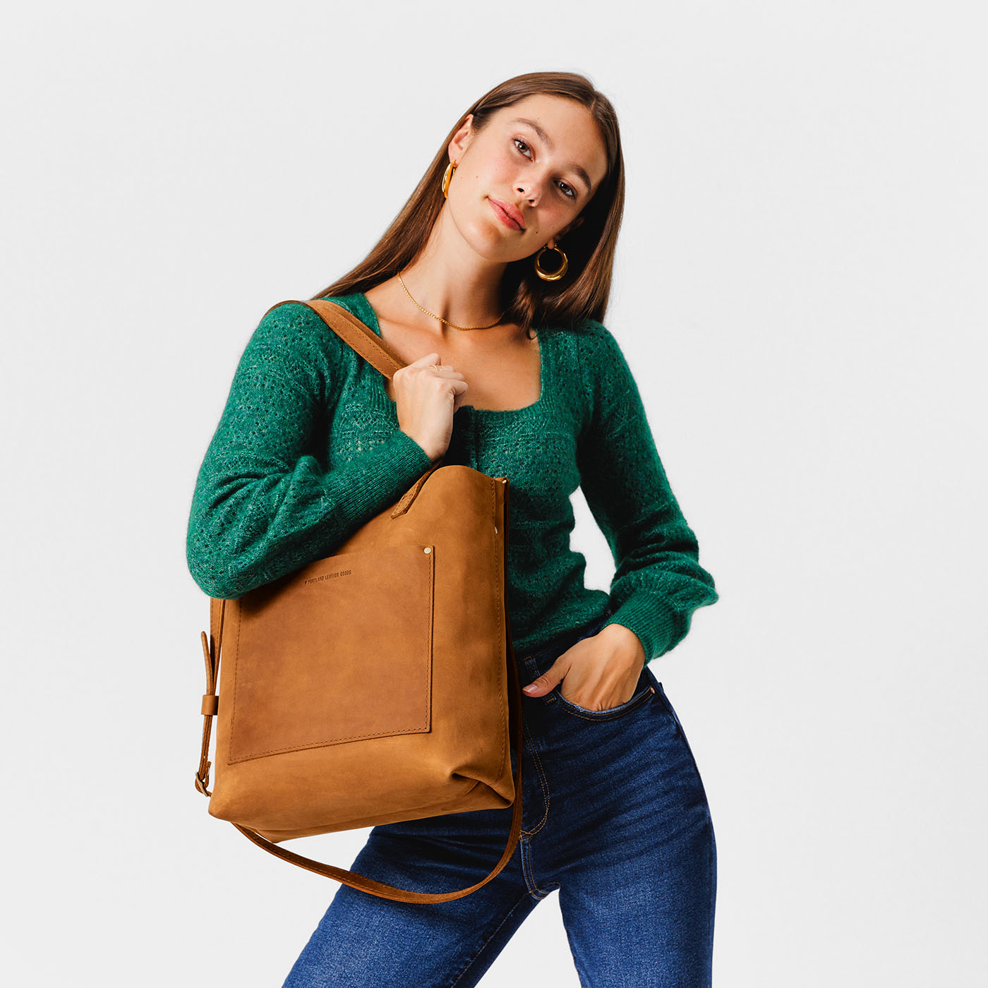 Adjustable Crossbody Tote with Removable Strap & Pockets | Almost Perfect