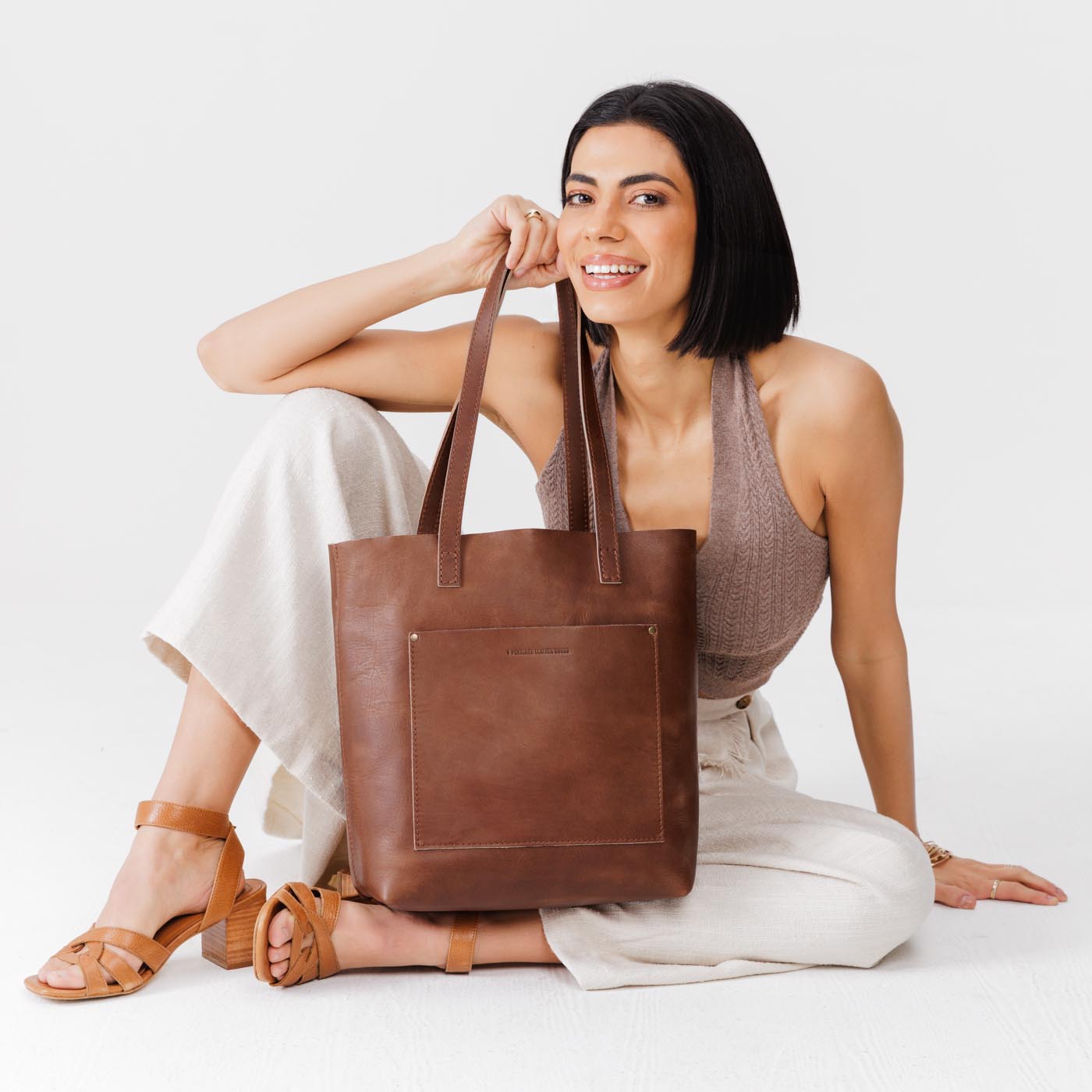 Adjustable Crossbody Tote with Removable Strap & Pockets | Almost Perfect