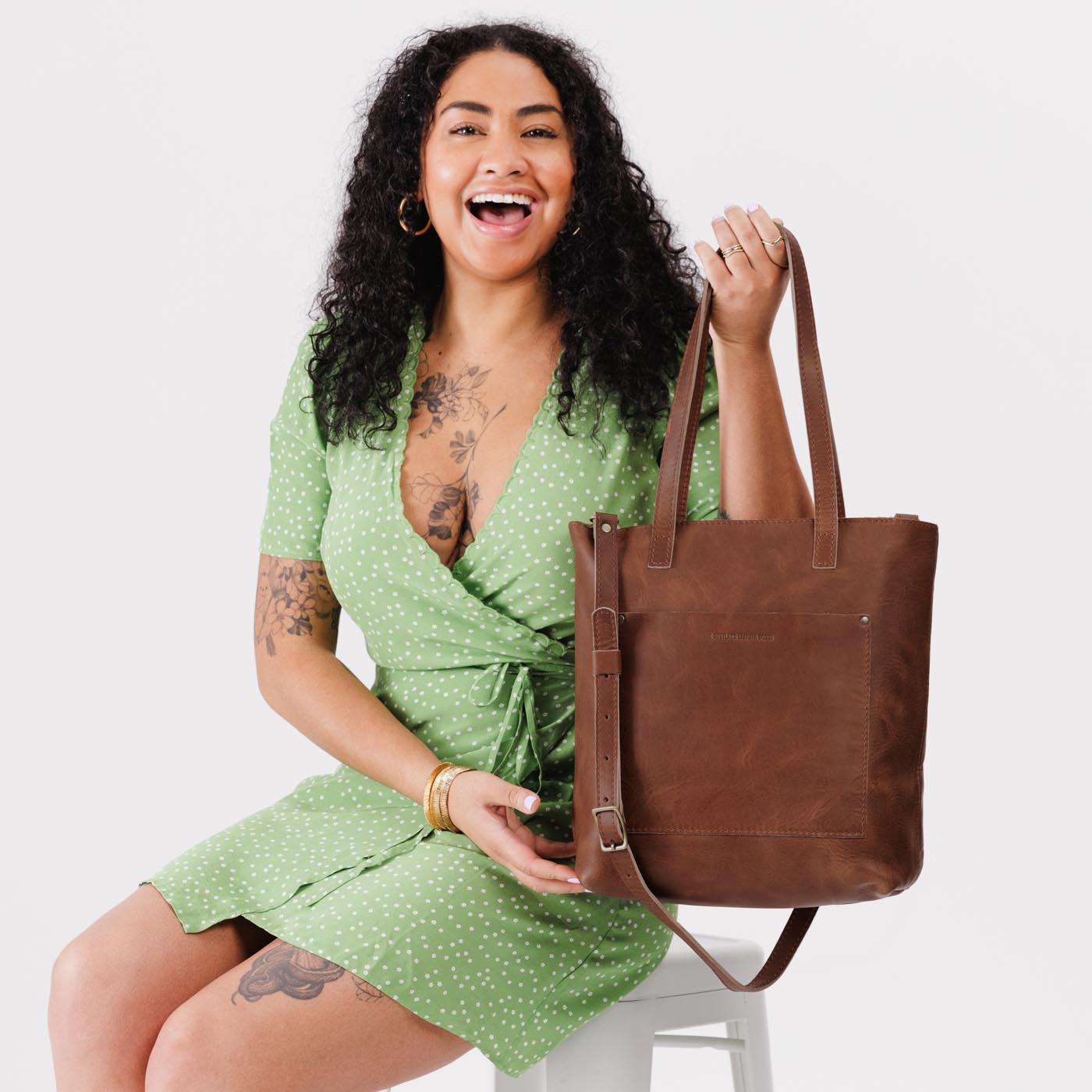 Adjustable Crossbody Tote with Removable Strap & Pockets | Almost Perfect